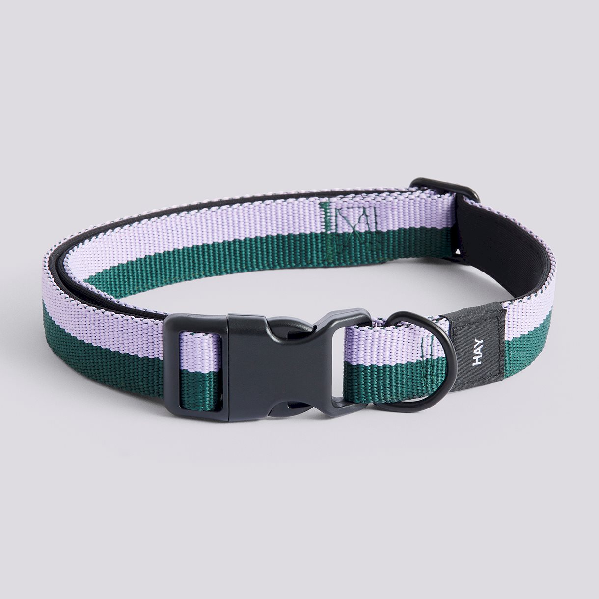 HAY Dogs Collar Flat-M/L-Lavender, green