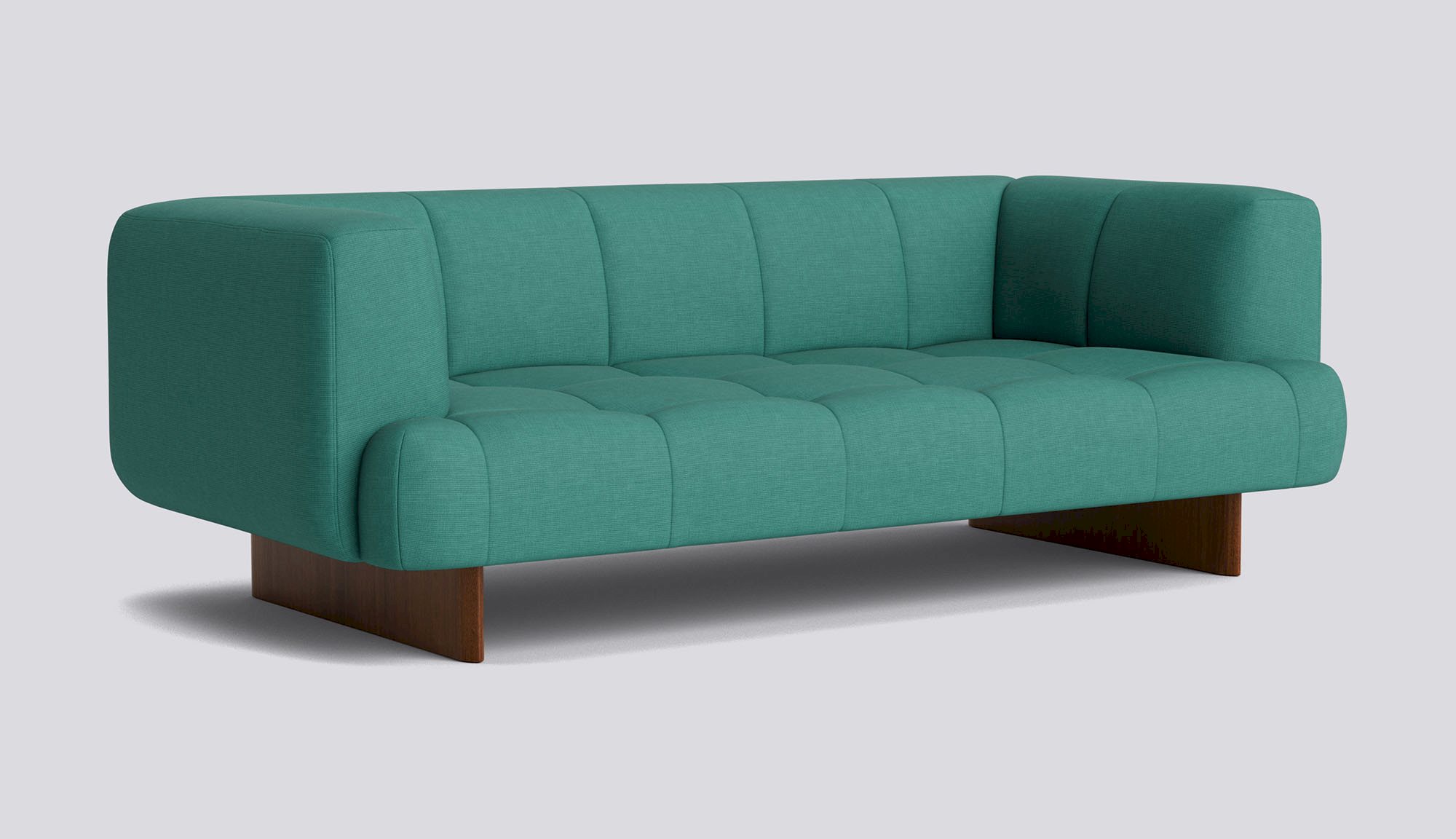 Quilton Lift 2 seater Water-based lacquered walnut base-Full upholstery-Naveli-953