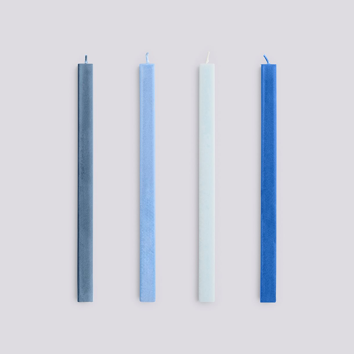 Square Candle-Blues, Set of 4