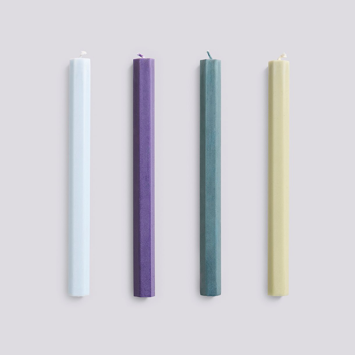 Hexagon Candle-Meadow, Set of 4