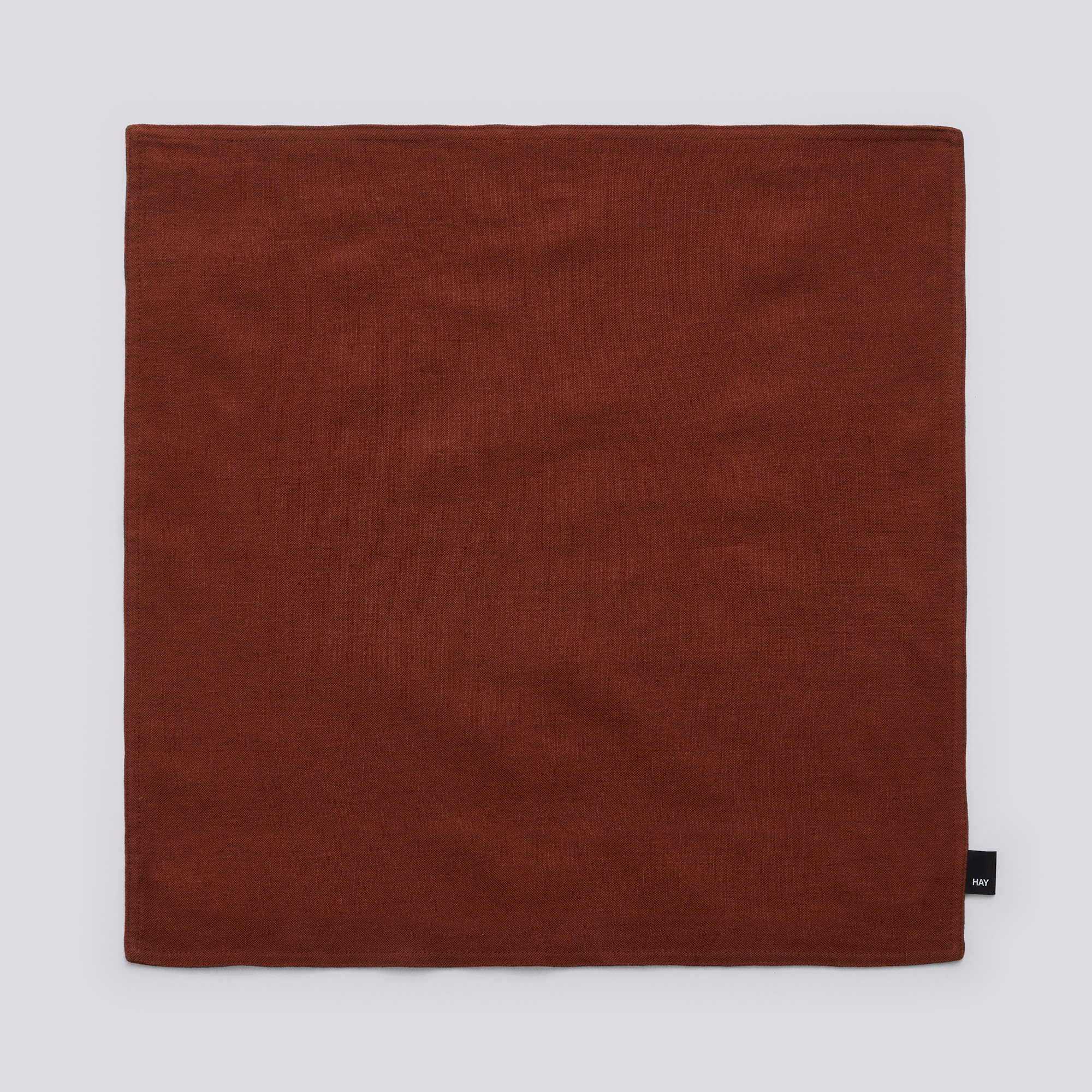 Linen Cushion Cover-50 x 50-Iron red