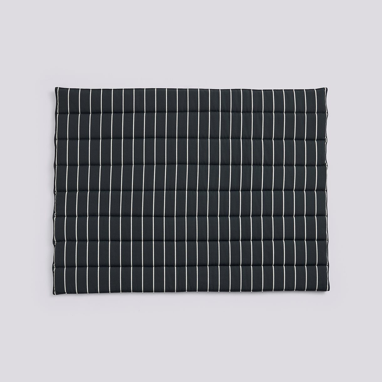 Outdoor Market Sofa Cushion-Black with beige stripe