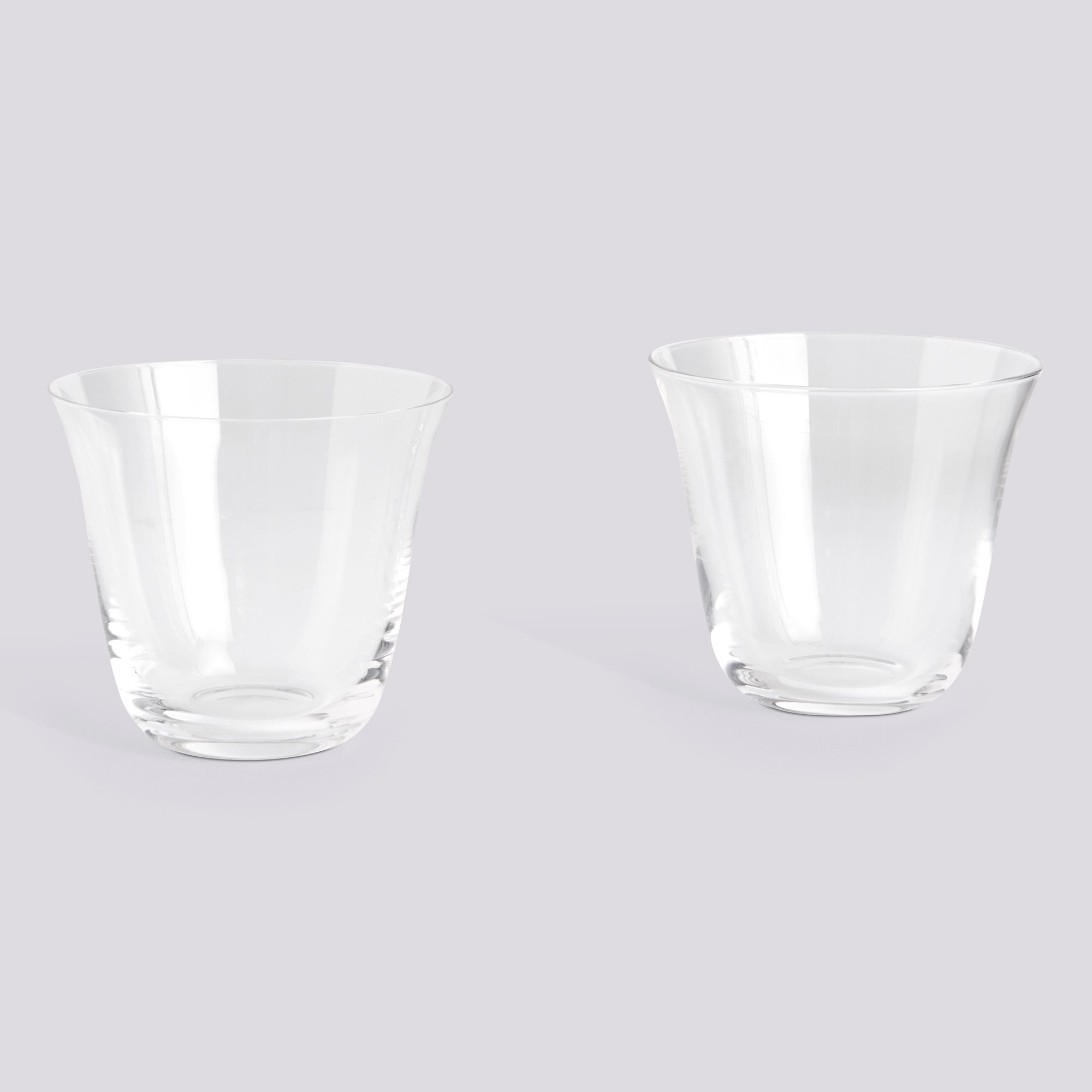 Curve Tumbler Glass-Set of 2-Small-Clear