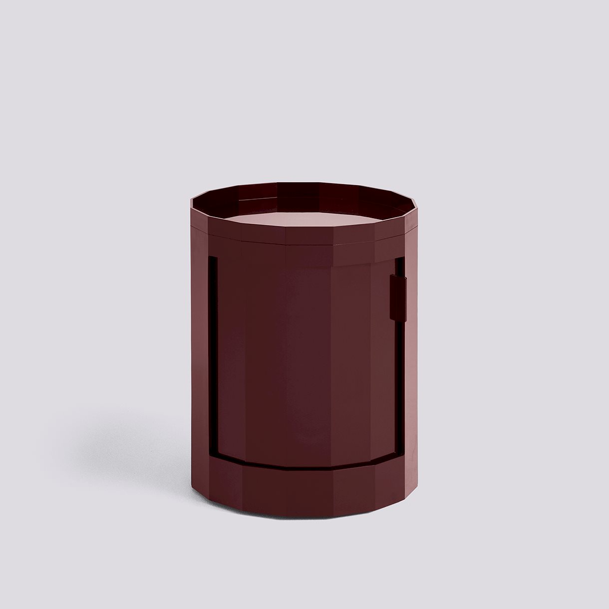 Facet Cabinet incl. feet and castors Low-Burgundy