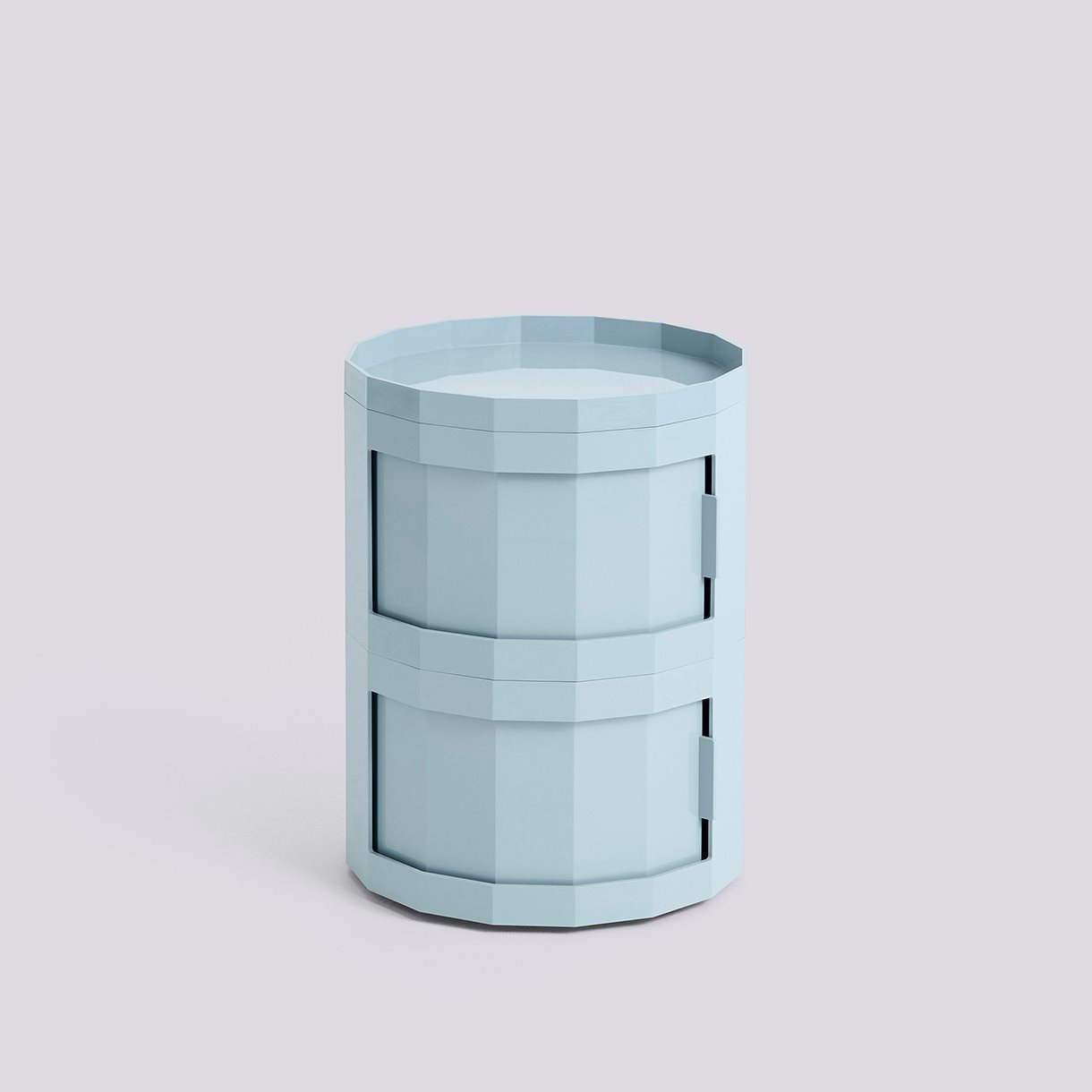 Facet Cabinet 20 incl. feet and castors Two doors-Misty blue