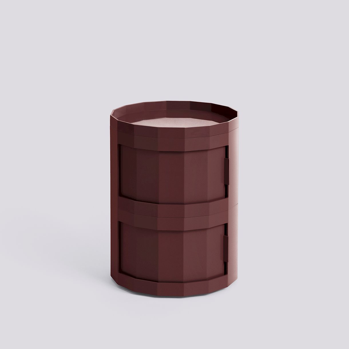 Facet Cabinet 20 incl. feet and castors Two doors-Burgundy