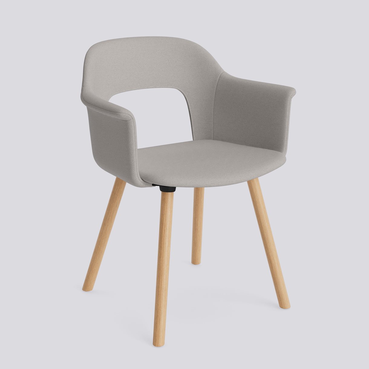 Layout Armchair 224 Water-based lacquered solid oak 4 leg base Standard glider-Full upholstery-Autumn-101