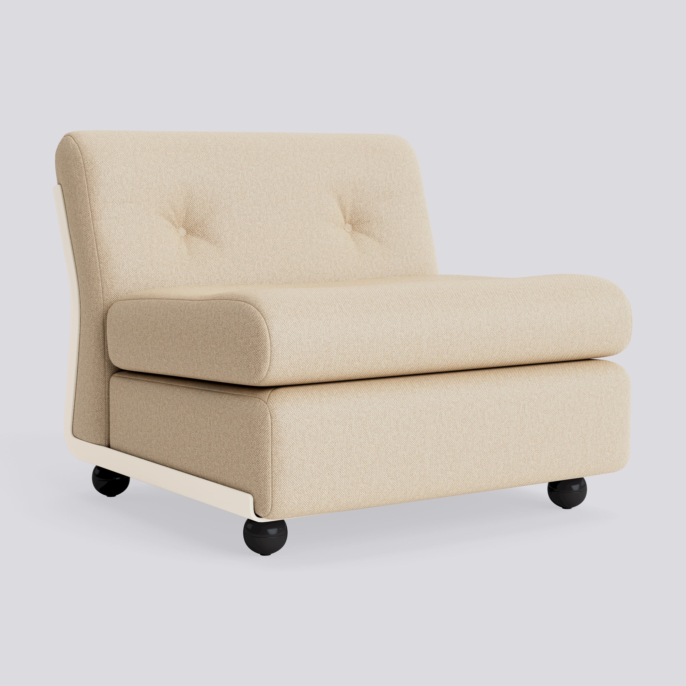 Amanta 1 seater Cream beige shell-Upholstery-Hallingdal-220