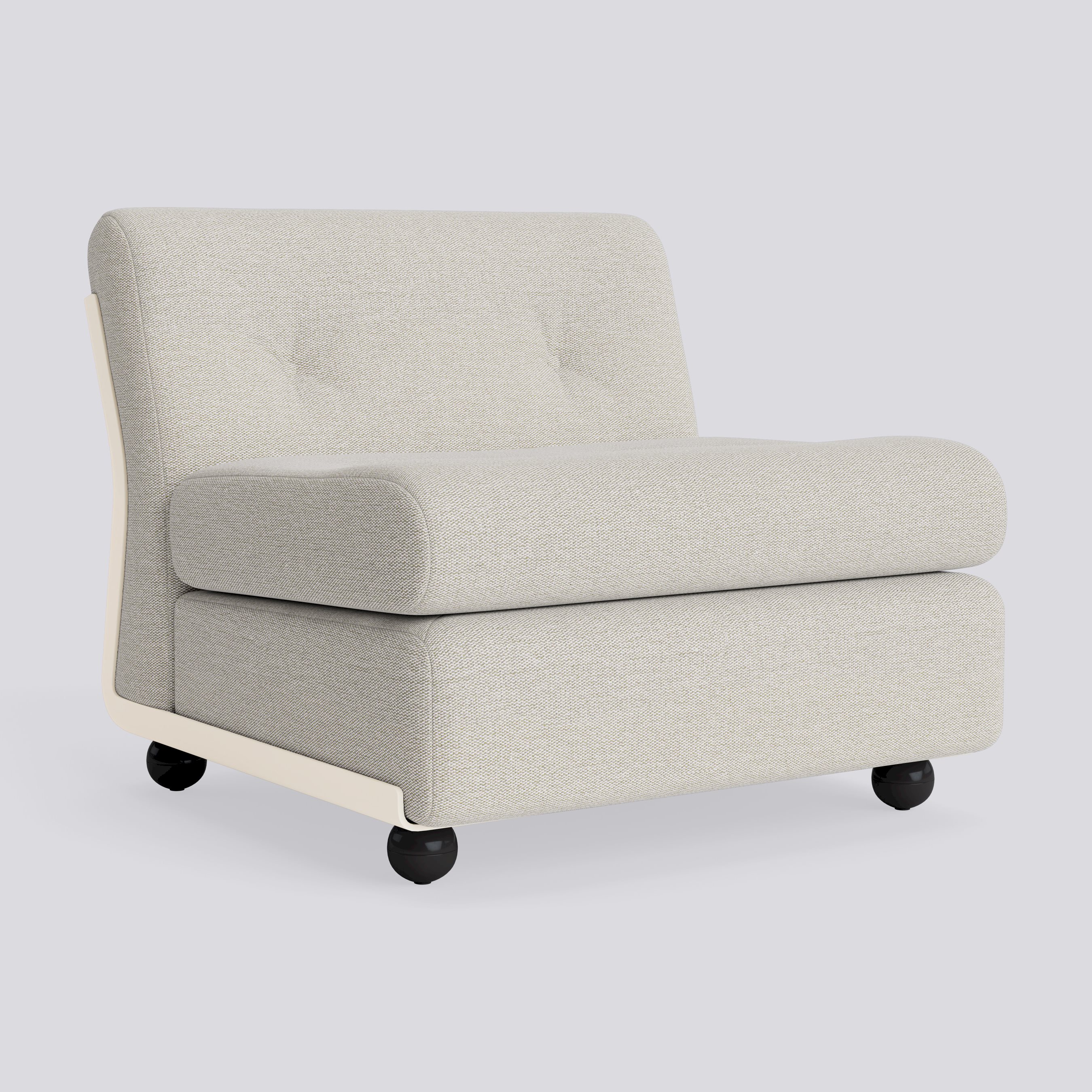 Amanta 1 seater Cream beige shell-Upholstery-Story-102