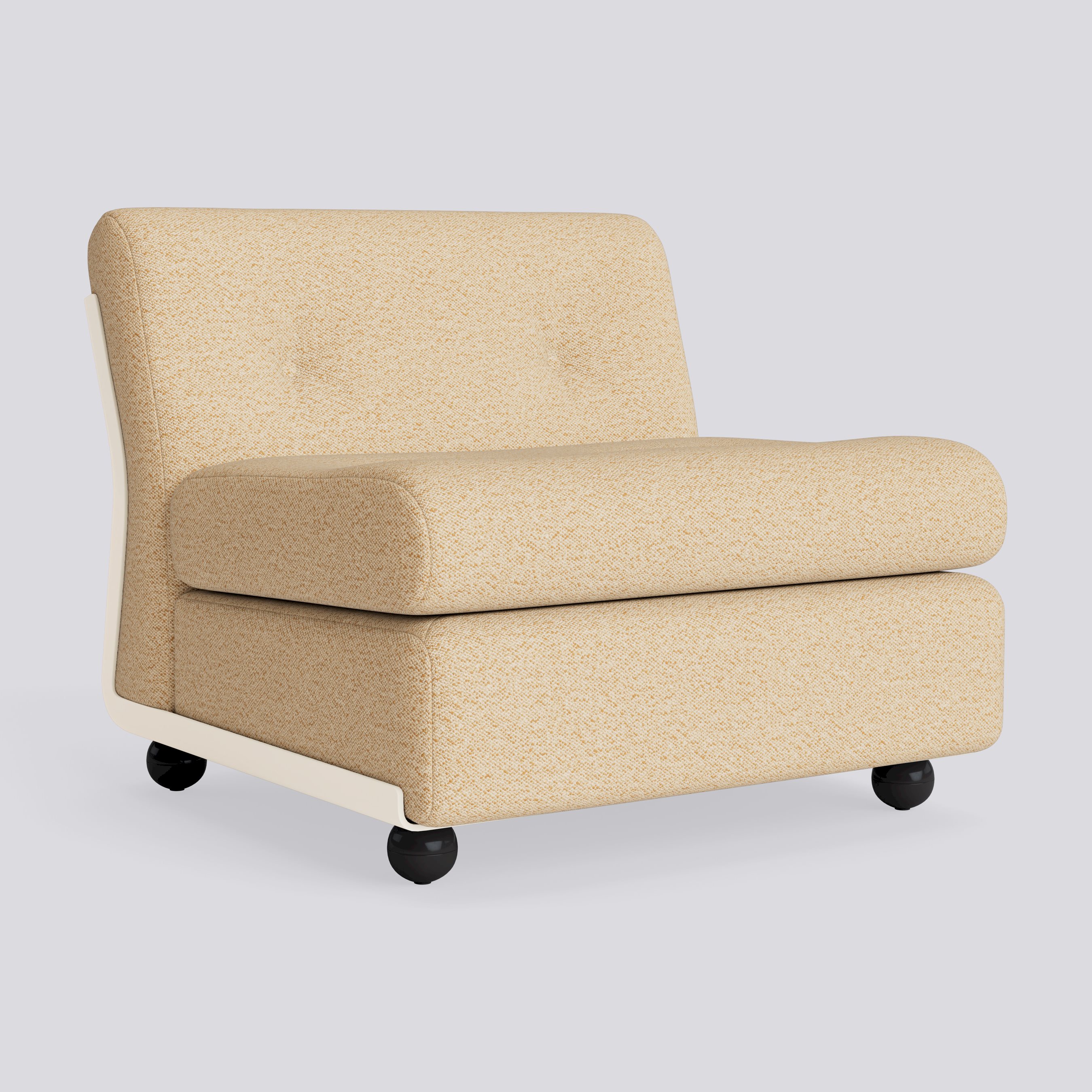 Amanta 1 seater Cream beige shell-Upholstery-Vanir-413