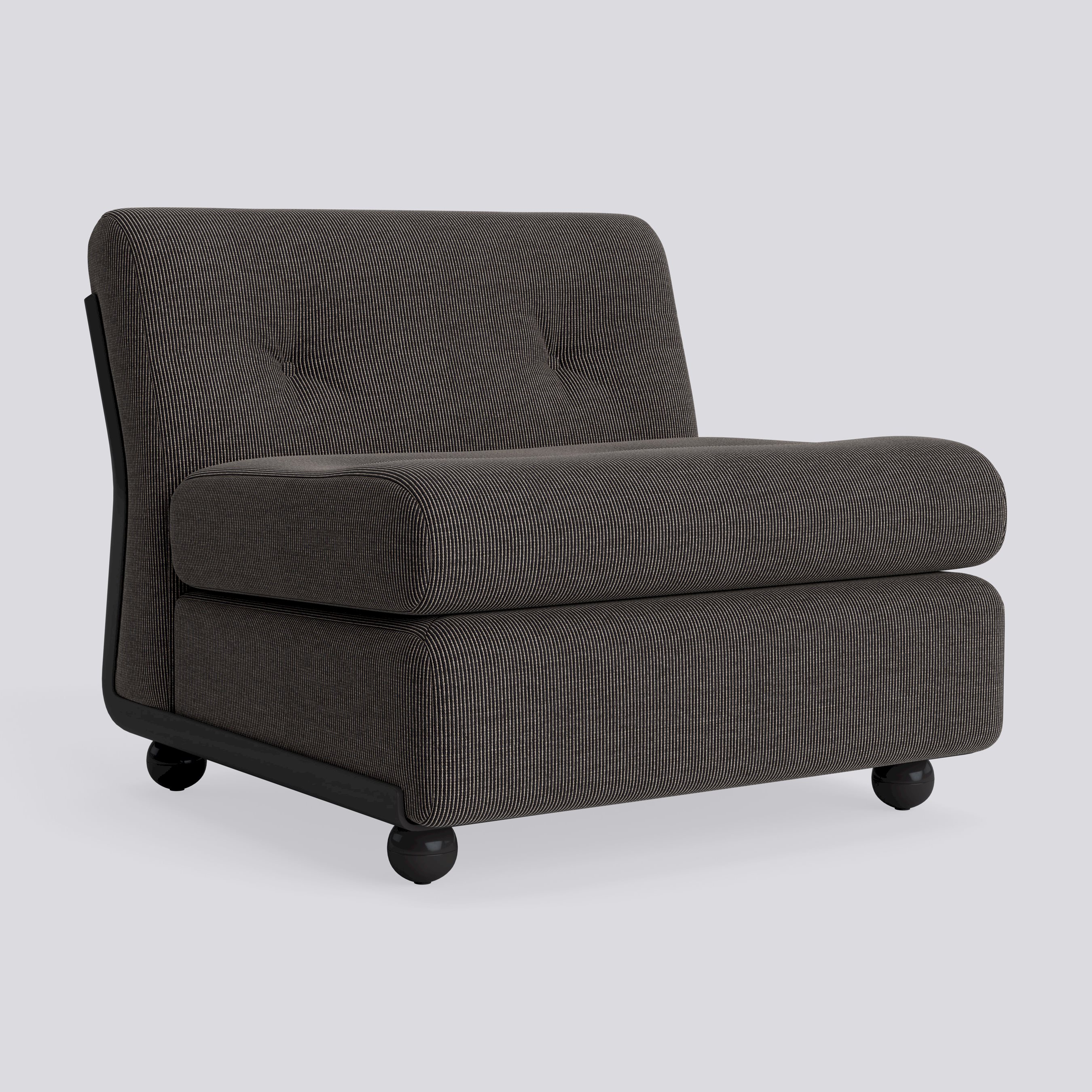 Amanta 1 seater Anthracite shell-Upholstery-Yuma-1010