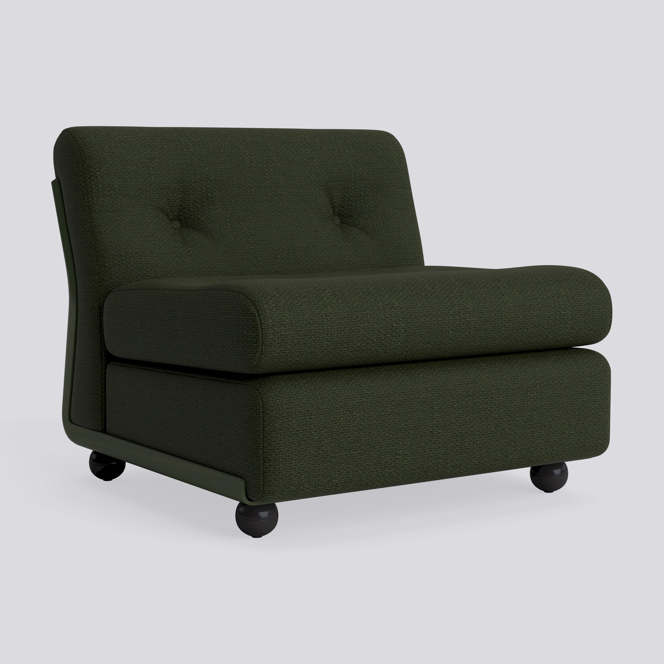 Amanta 1 seater Bottle green shell-Upholstery-Maglia-Dark green