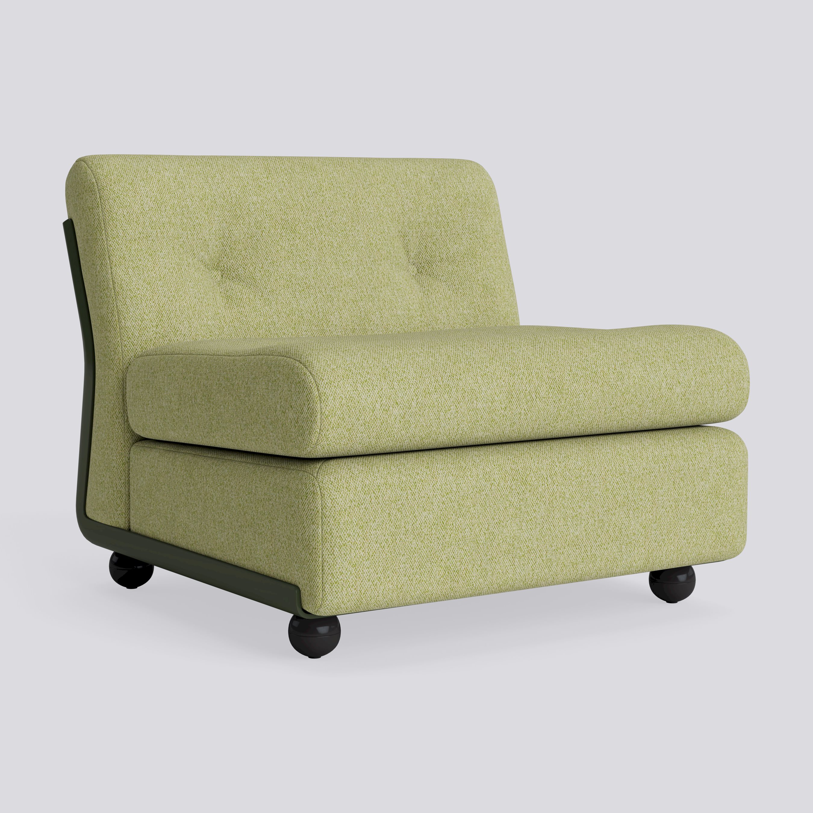 Amanta 1 seater Bottle green shell-Upholstery-Vanir-943