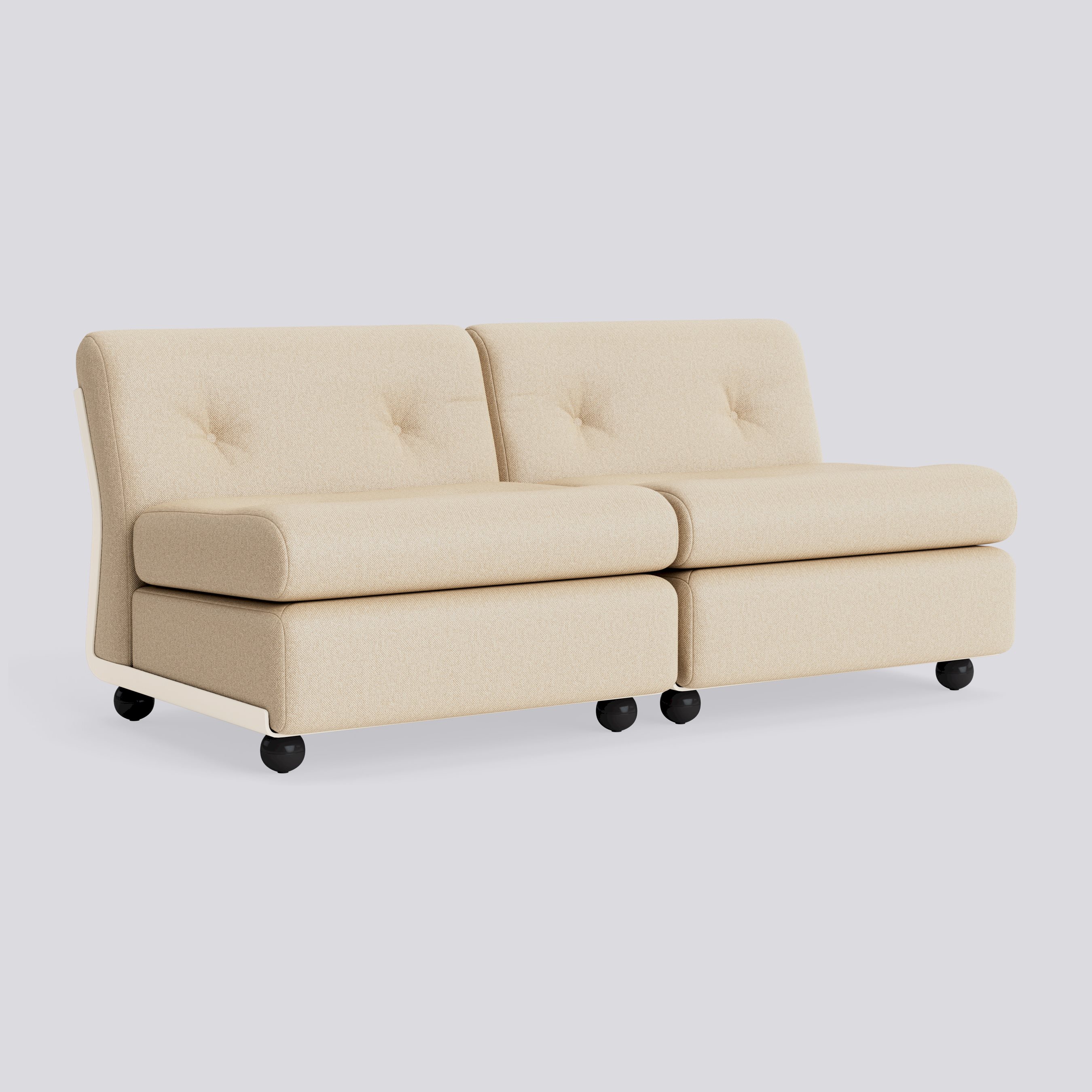 Amanta 2 seater Cream beige shell-Upholstery-Hallingdal-220