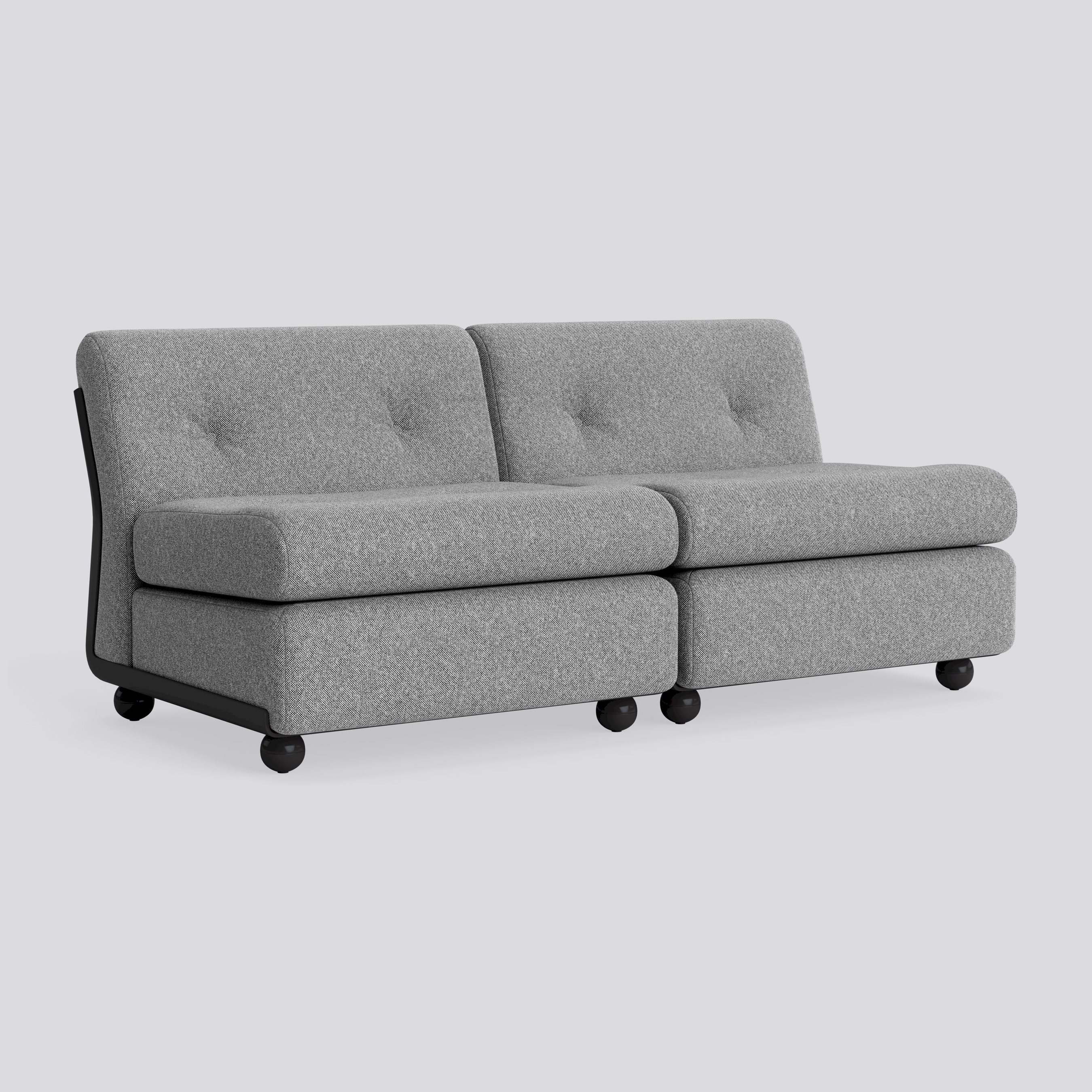 Amanta 2 seater Anthracite shell-Upholstery-Hallingdal-126