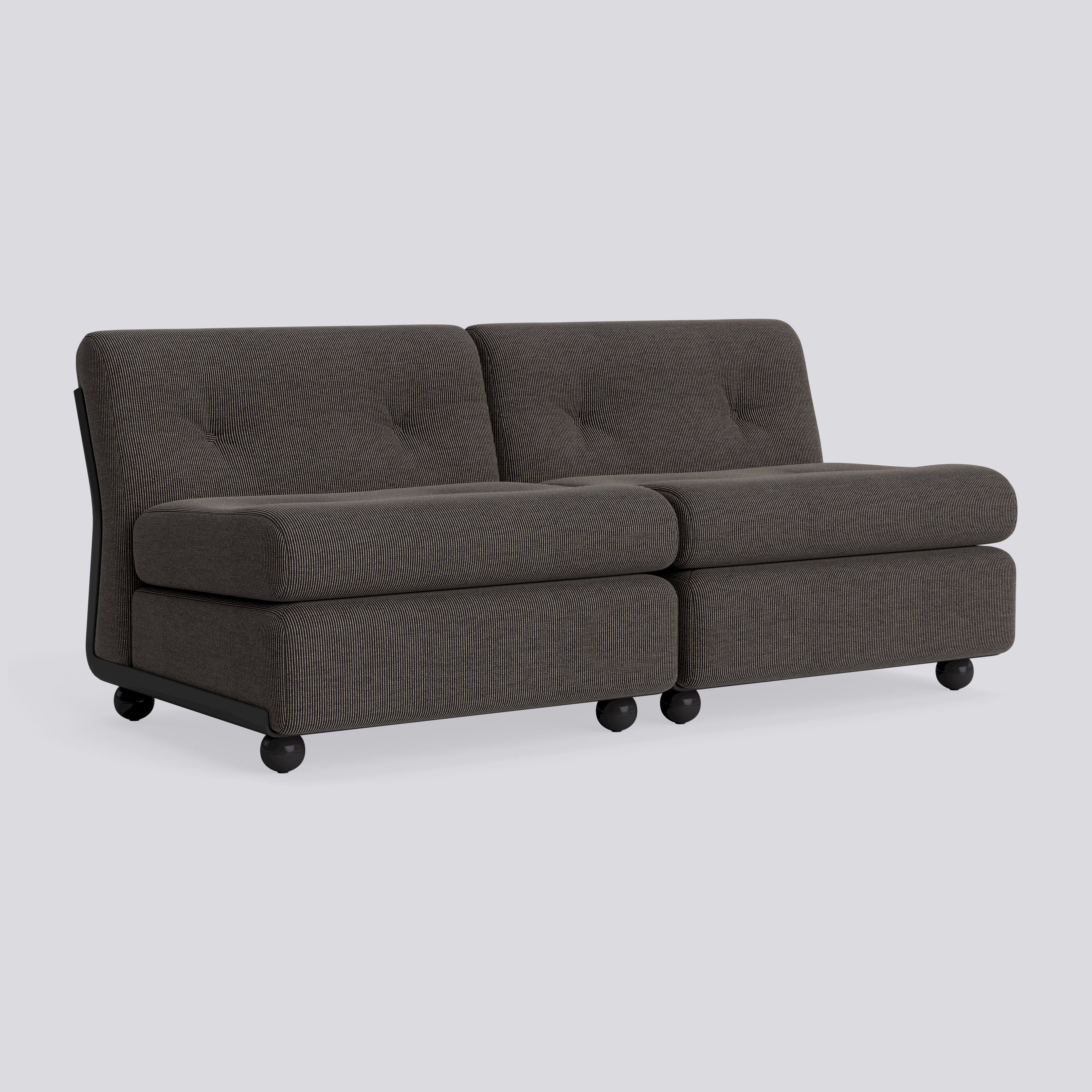 Amanta 2 seater Anthracite shell-Upholstery-Yuma-1010