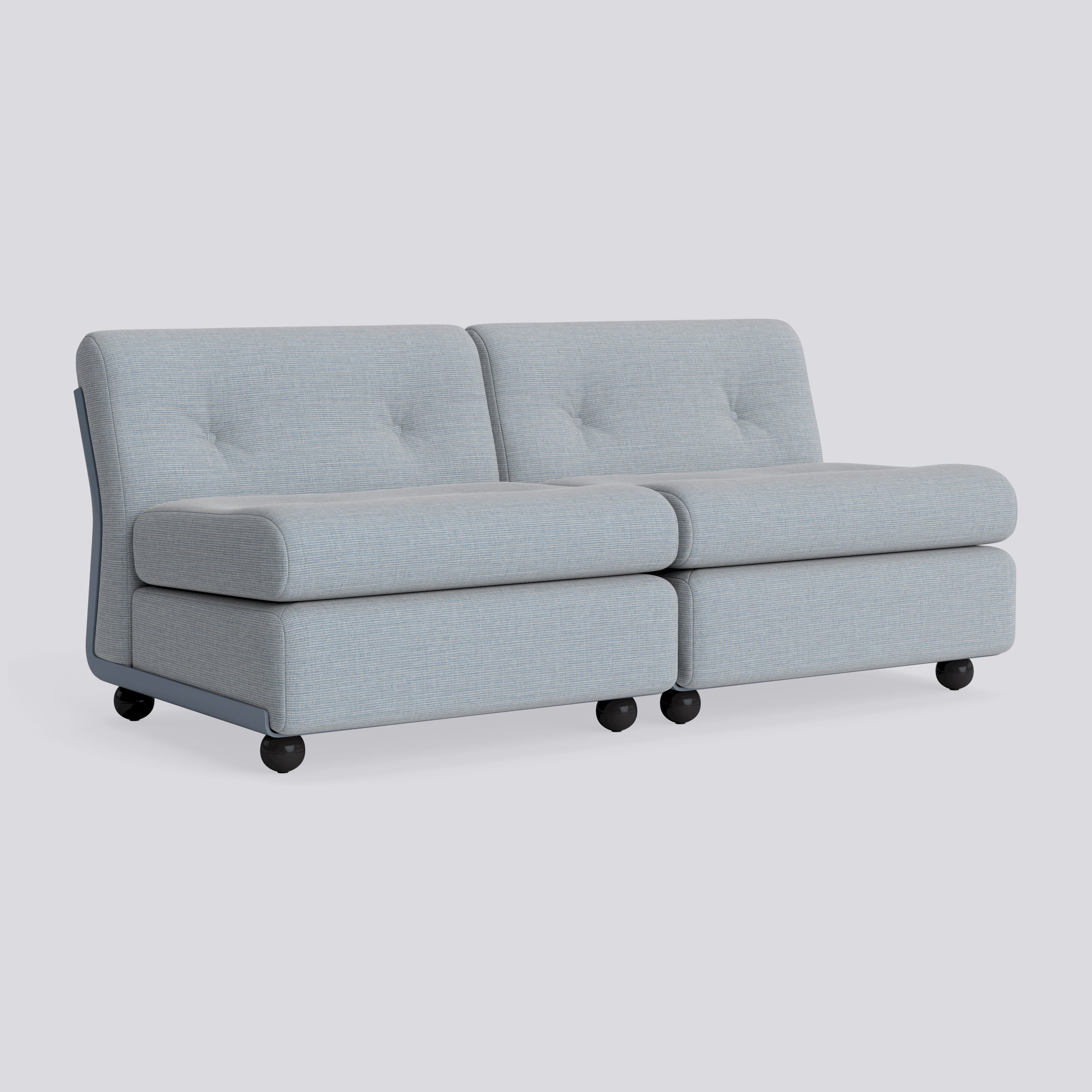 Amanta 2 seater Frost blue shell-Upholstery-Naveli-723