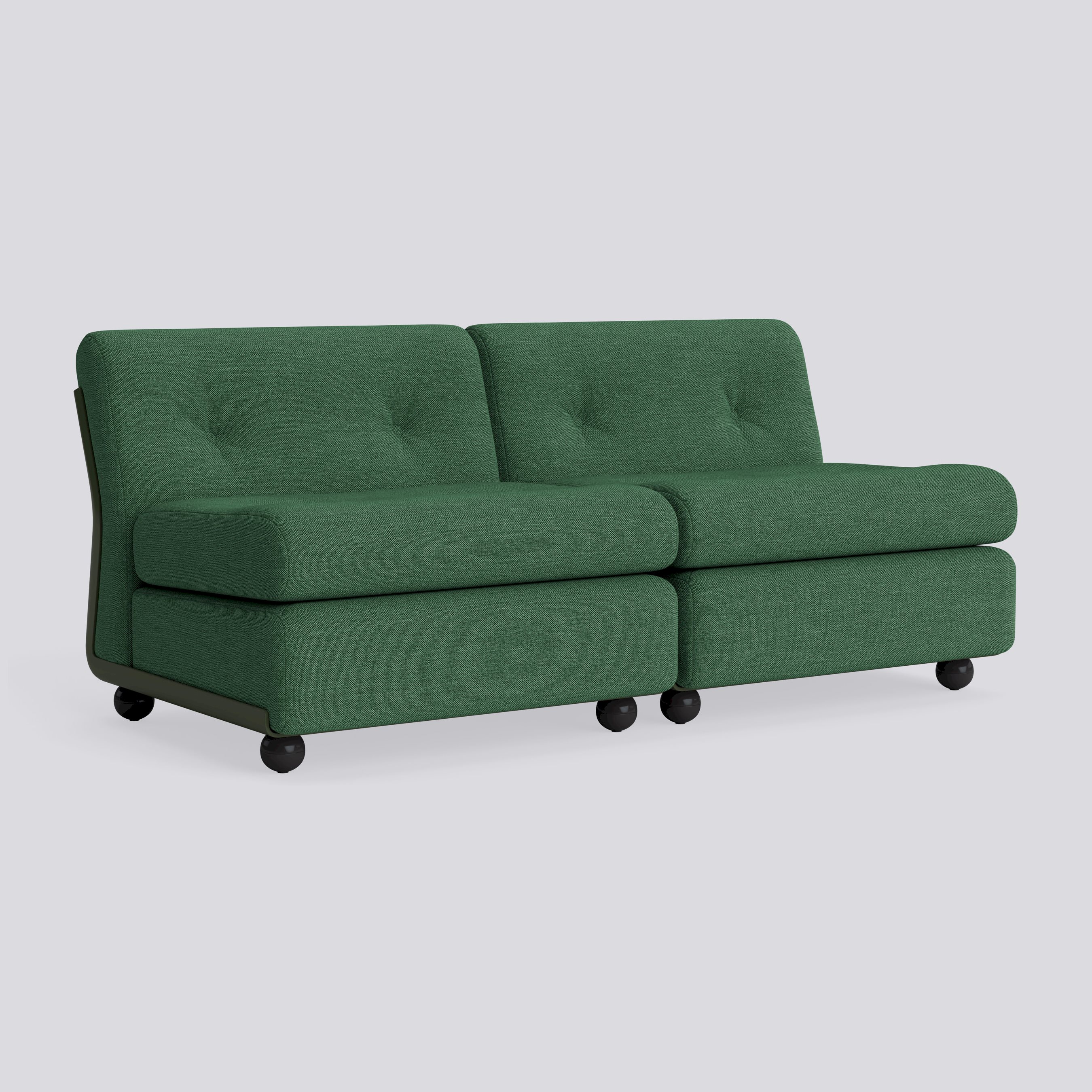 Amanta 2 seater Bottle green shell-Upholstery-Mode-040