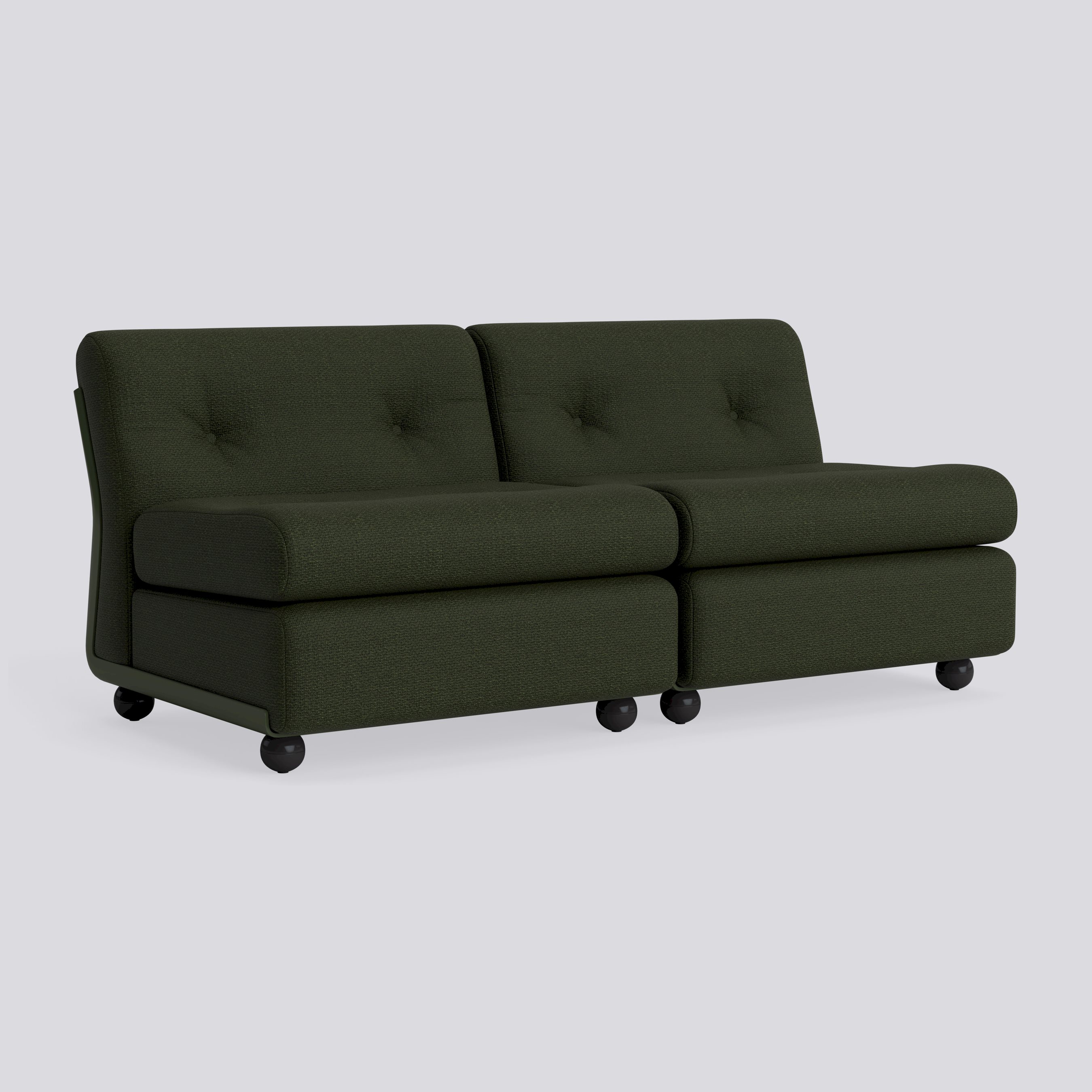 Amanta 2 seater Bottle green shell-Upholstery-Maglia-Dark green