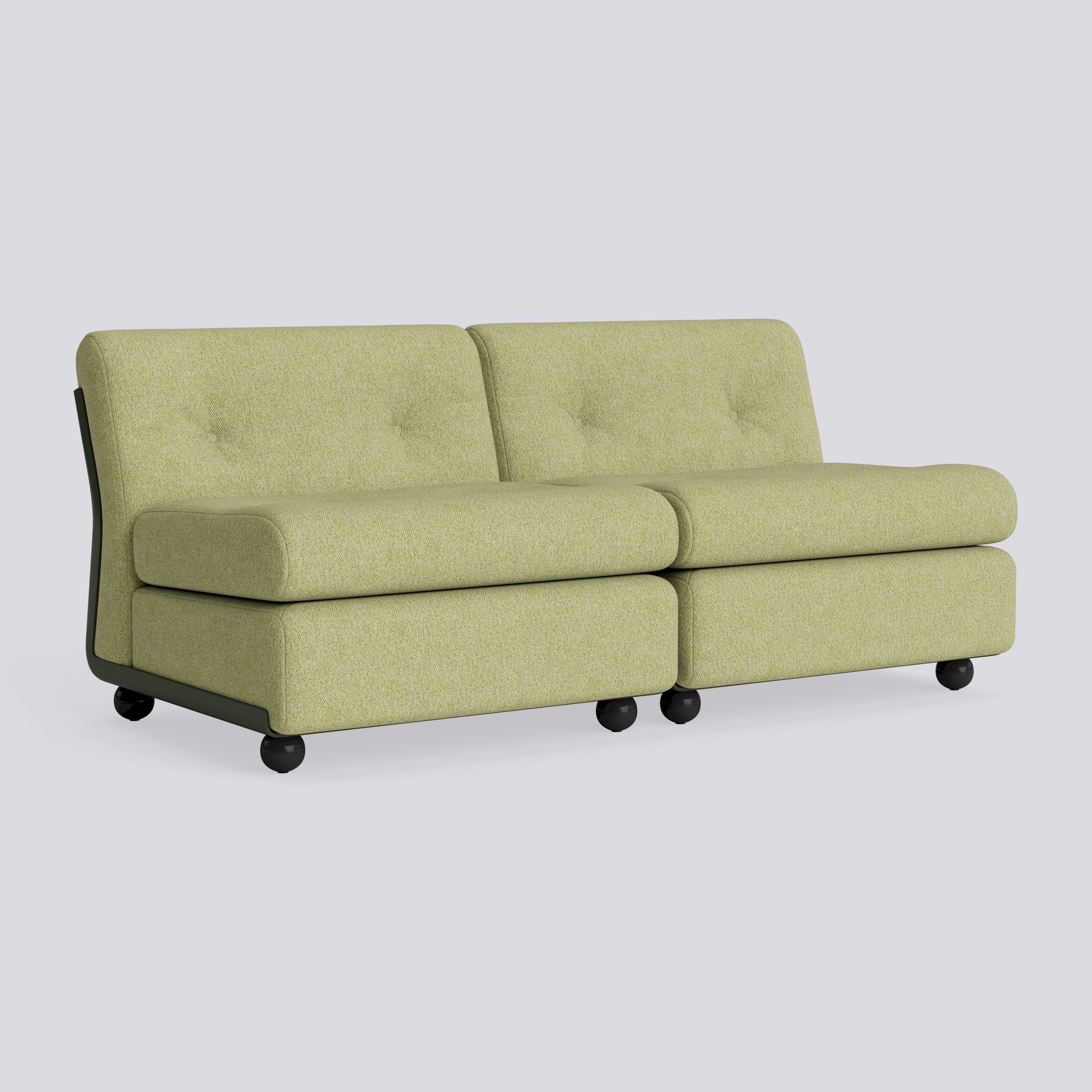 Amanta 2 seater Bottle green shell-Upholstery-Vanir-943