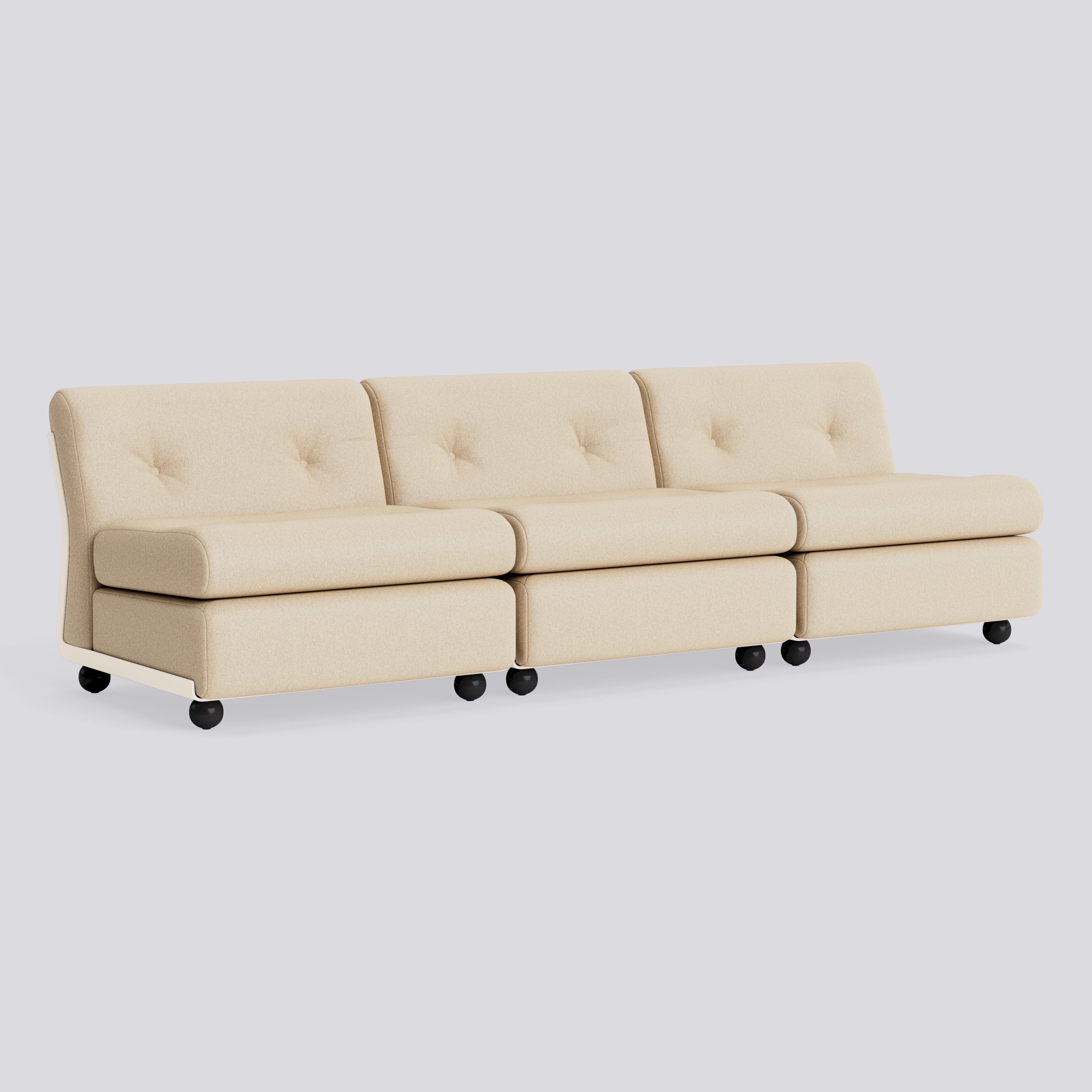 Amanta 3 seater Cream beige shell-Upholstery-Hallingdal-220