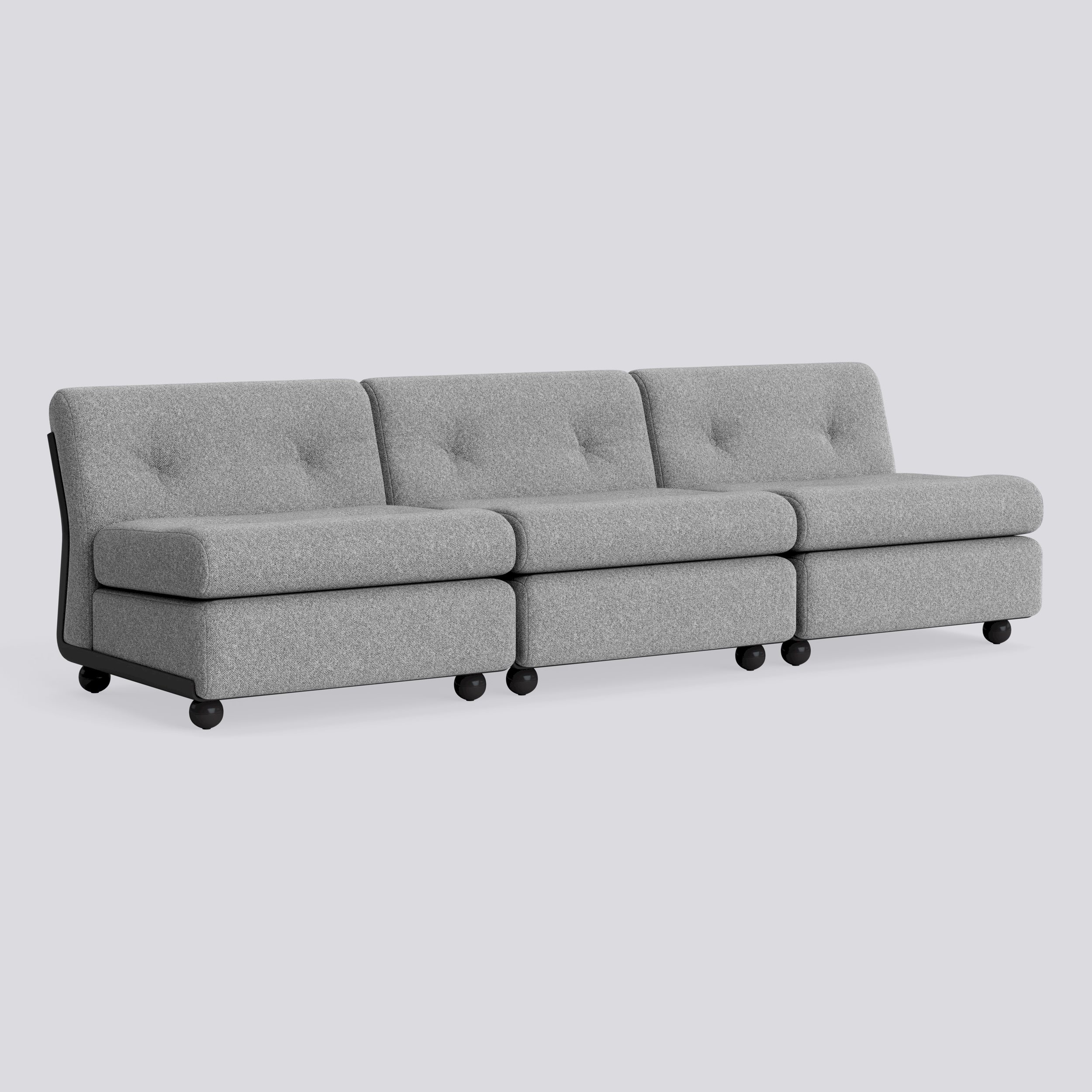 Amanta 3 seater Anthracite shell-Upholstery-Hallingdal-126