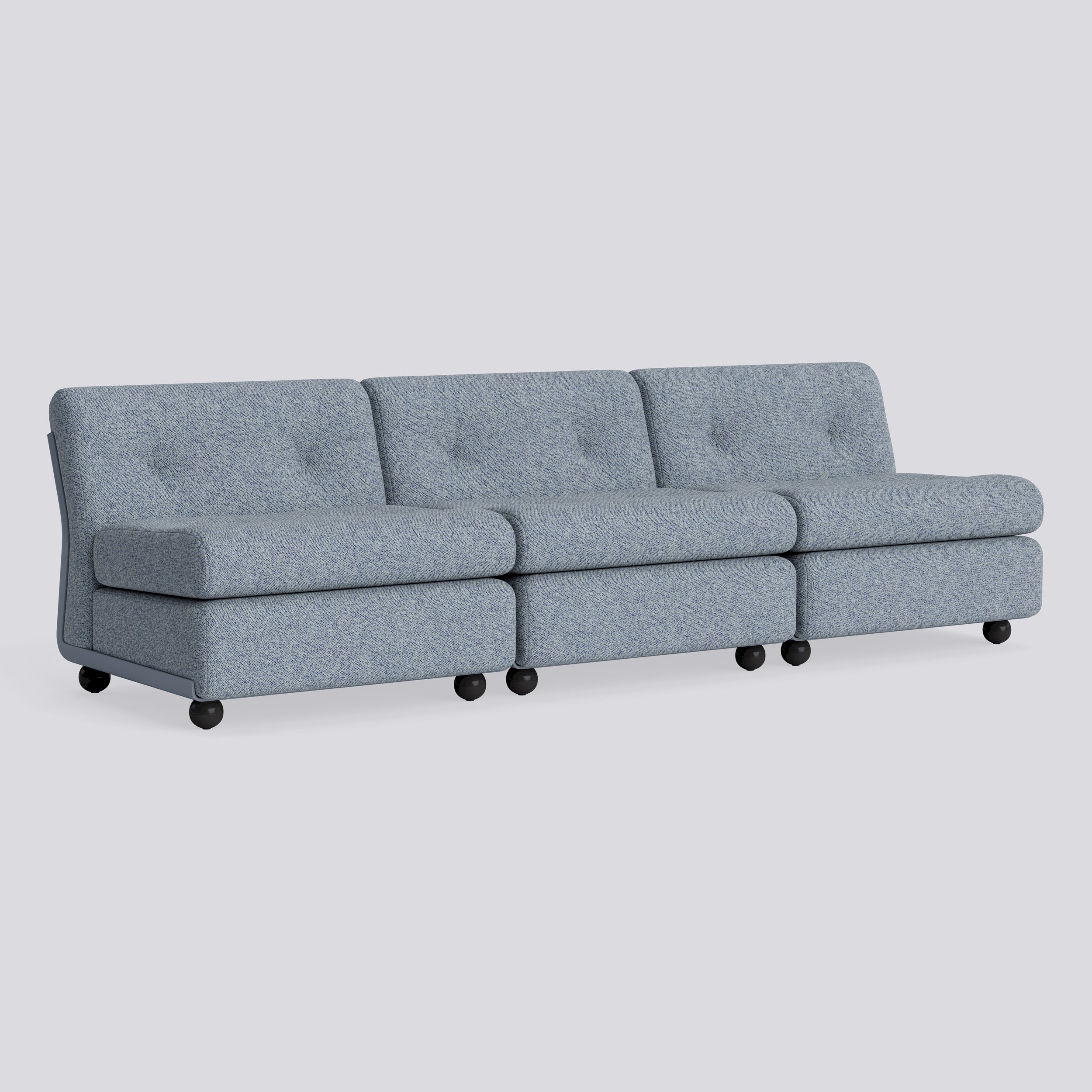 Amanta 3 seater Frost blue shell-Upholstery-Vanir-733