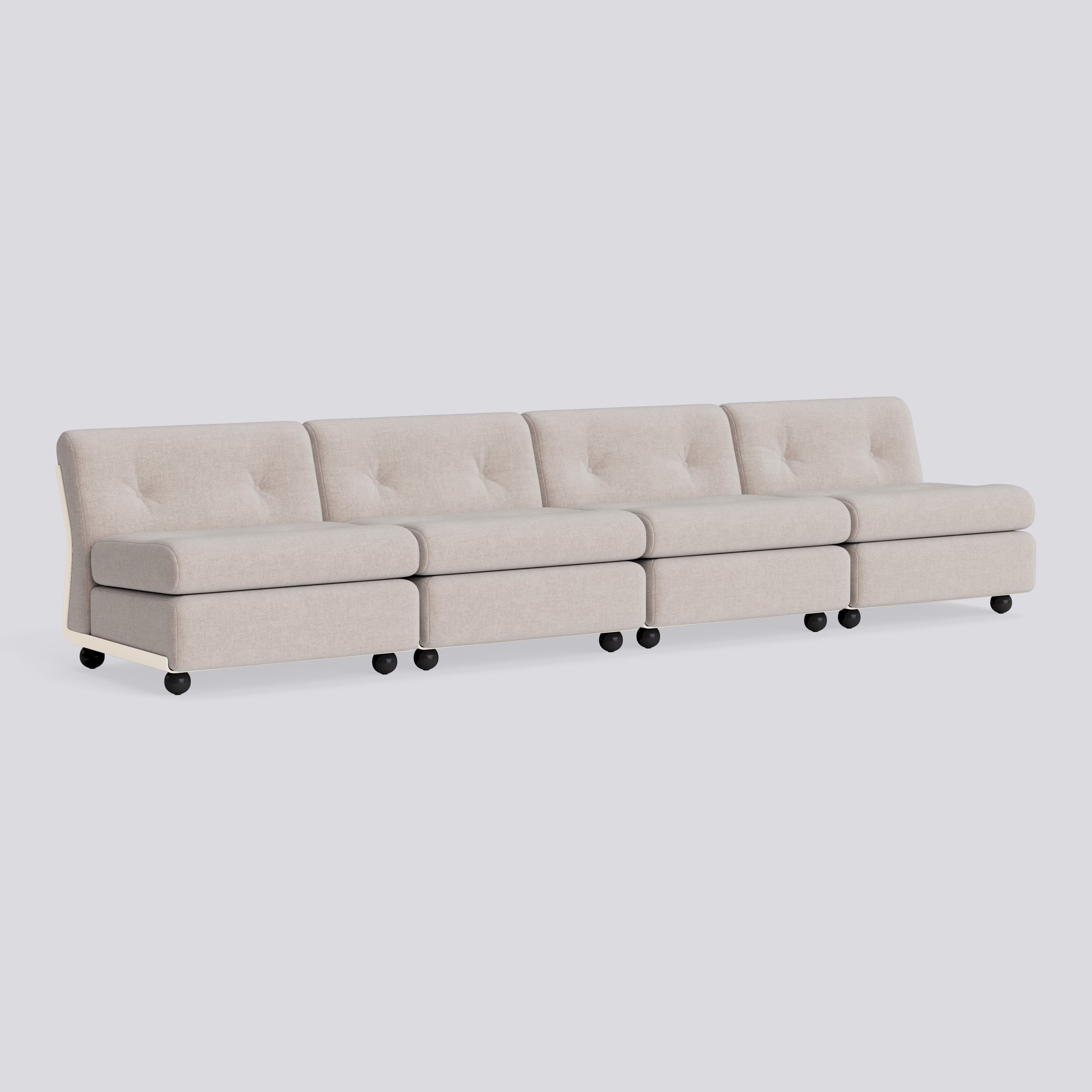Amanta 4 seater Cream beige shell-Upholstery-Overlap-05