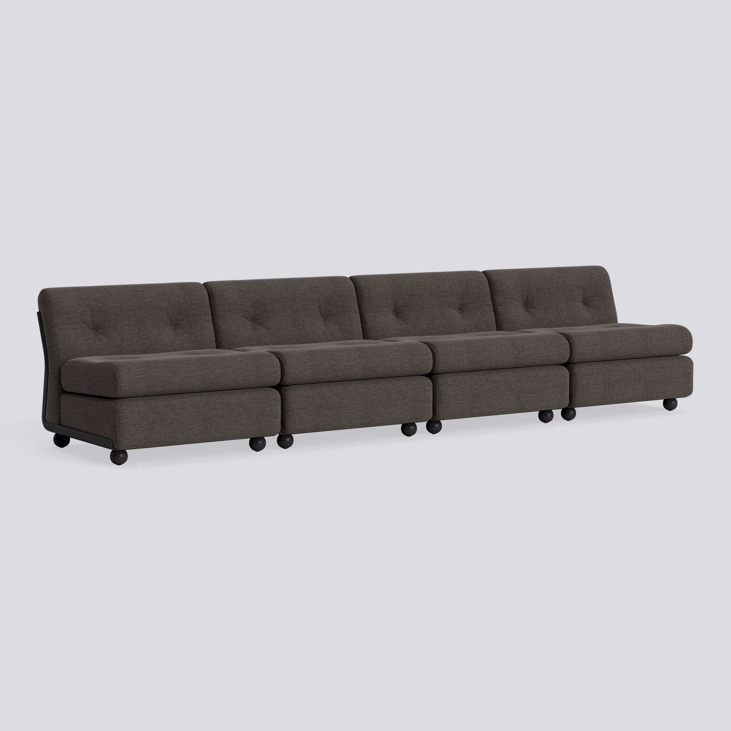 Amanta 4 seater Anthracite shell-Upholstery-Yuma-1010