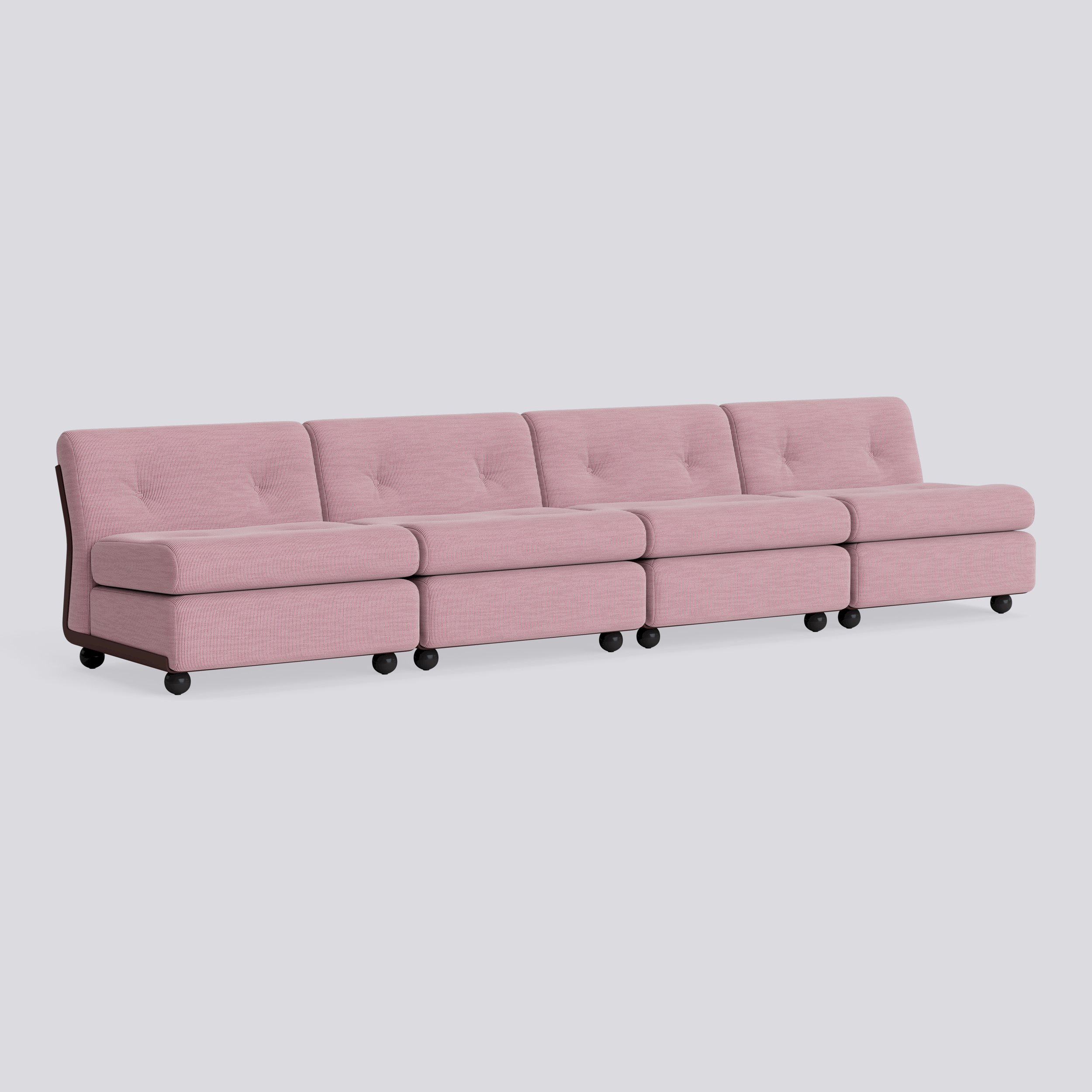 Amanta 4 seater Burgundy red shell-Upholstery-Yuma-1851