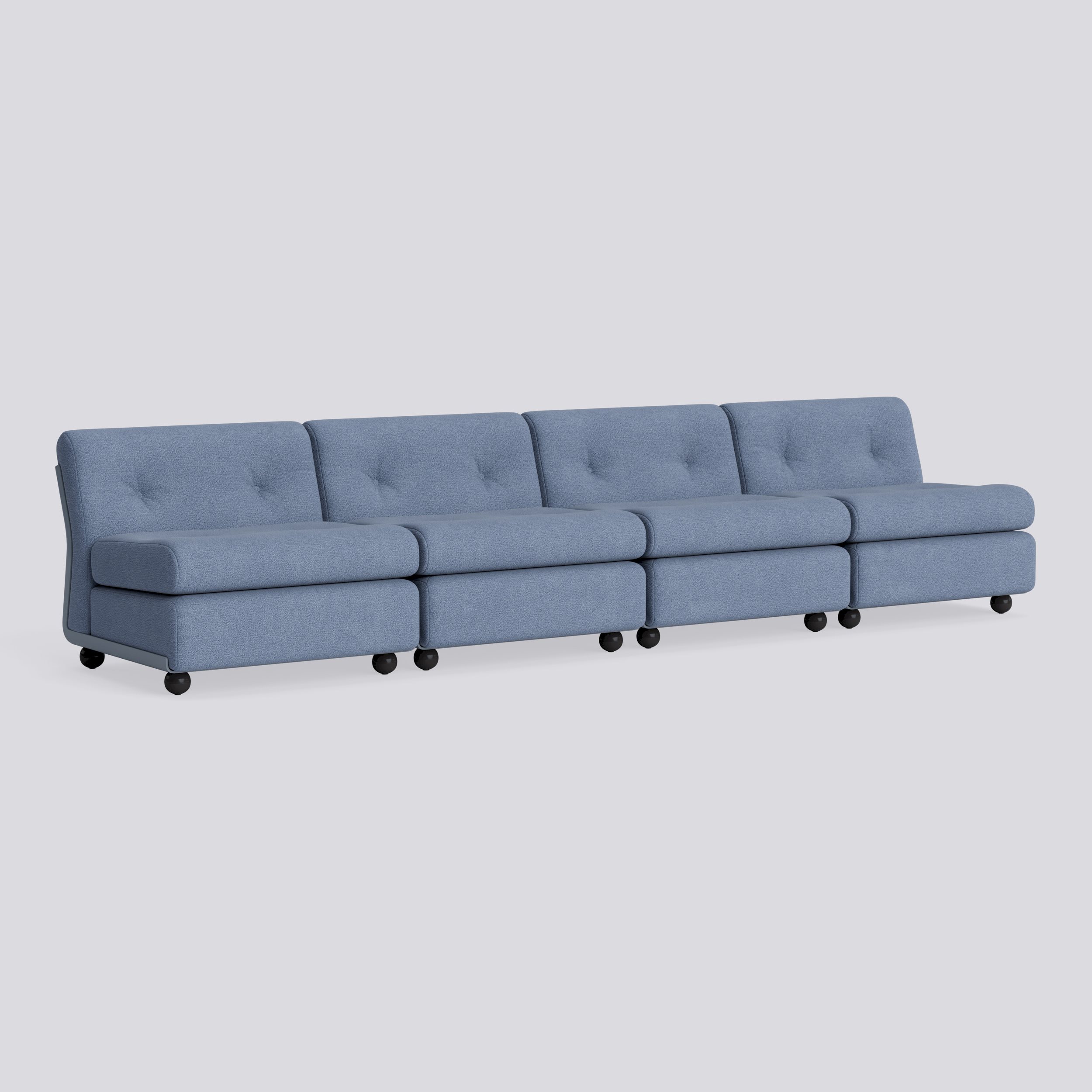 Amanta 4 seater Frost blue shell-Upholstery-Osumi-30