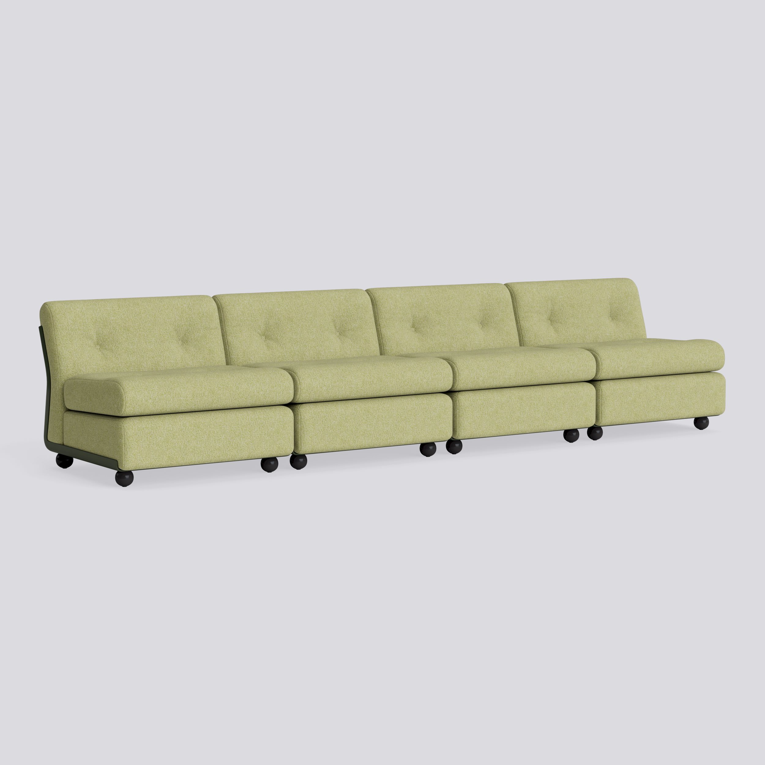 Amanta 4 seater Bottle green shell-Upholstery-Vanir-943