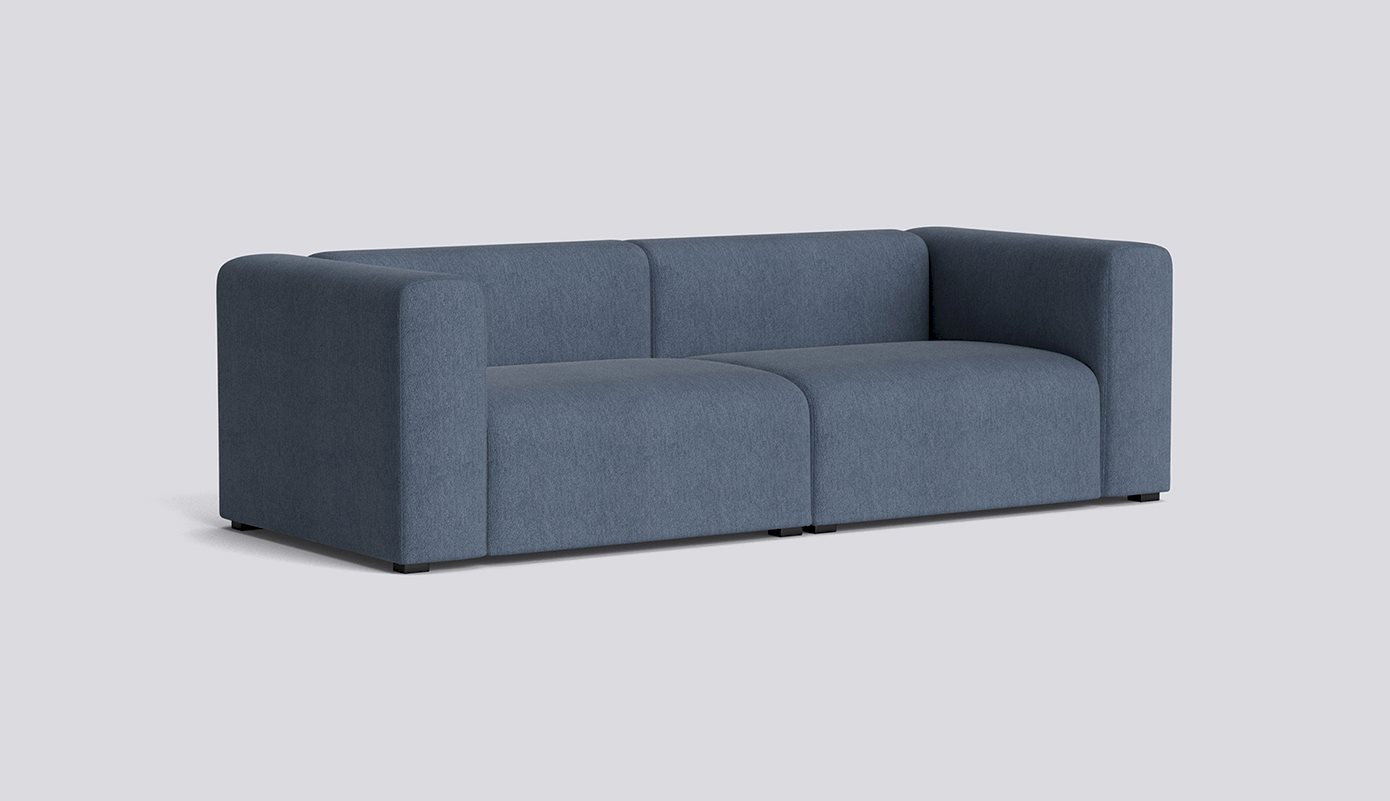 Mags 2,5 Seater Combination 1-Full upholstery-Turf-Blue grey