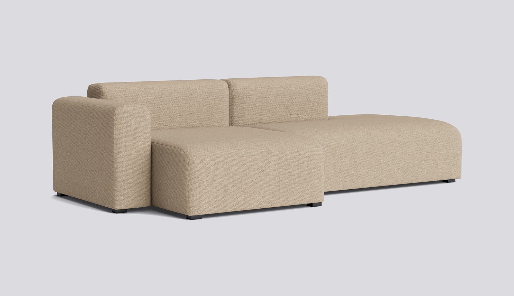 Mags 2,5 Seater Low armrest Combination 3 Left-Full upholstery-Maglia-Warm grey