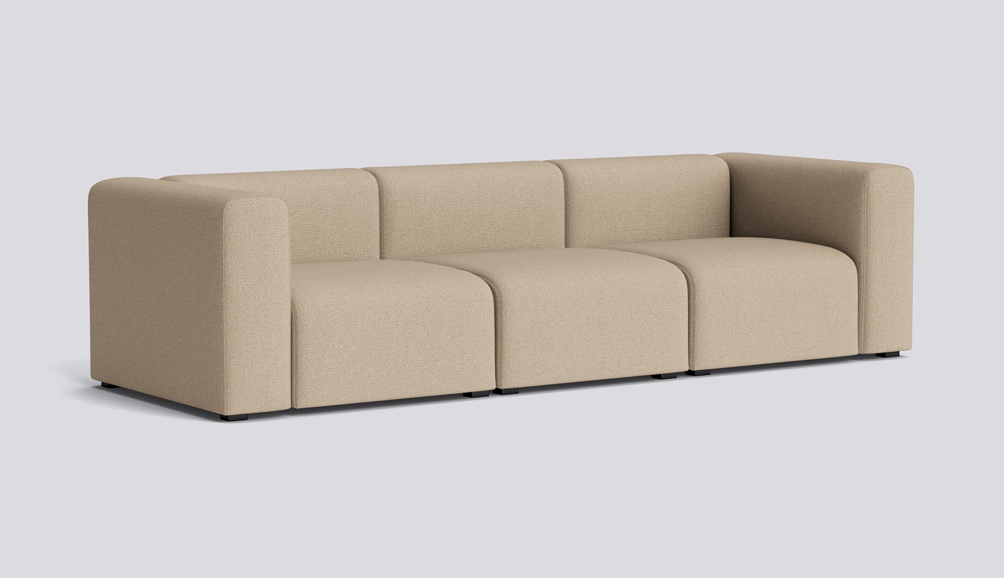 Mags 3 Seater Combination 1-Full upholstery-Maglia-Warm grey