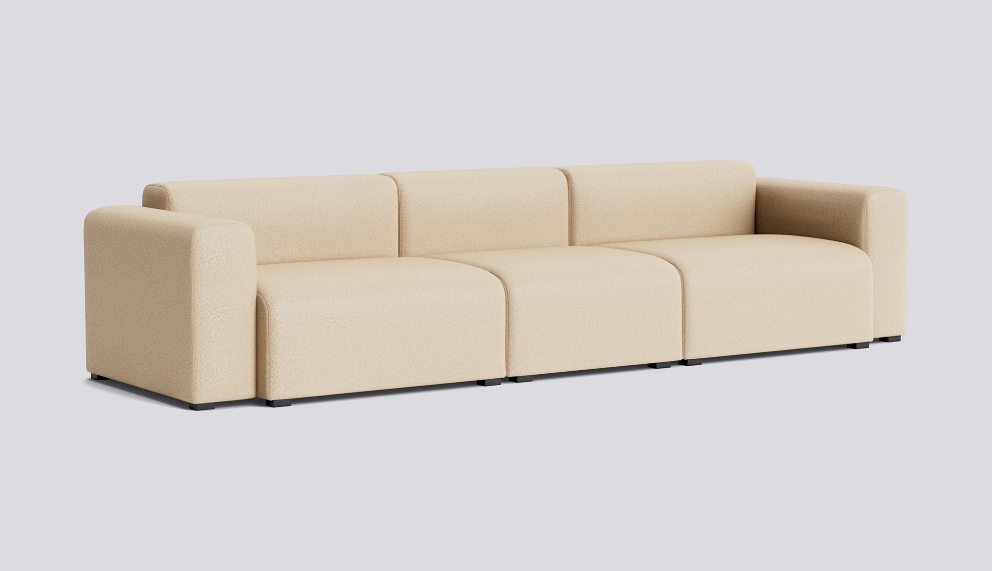 Mags 3 Seater Low armrest Combination 1-Full upholstery-Hallingdal-220