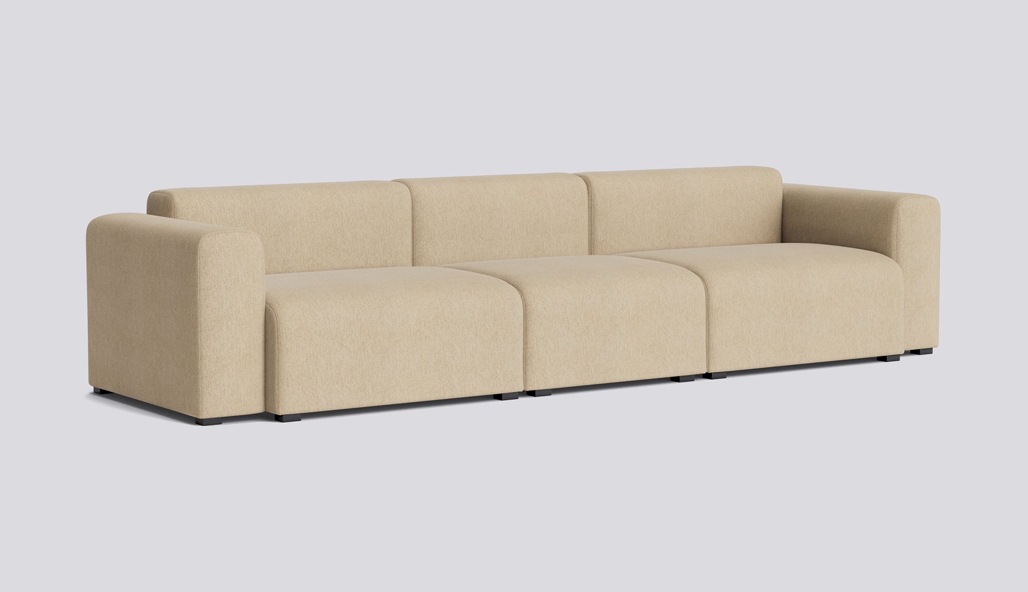 Mags 3 Seater Low armrest Combination 1-Full upholstery-Turf-Sand