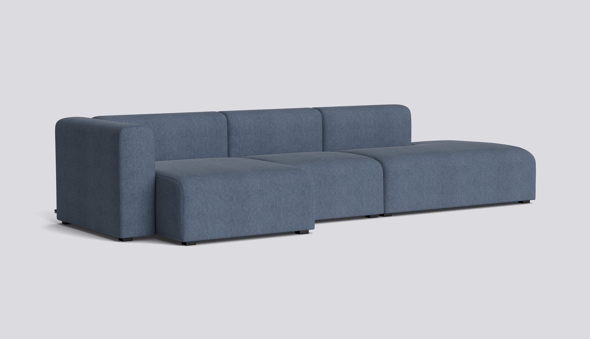 Mags 3 Seater Combination 4 Left-Full upholstery-Turf-Blue grey