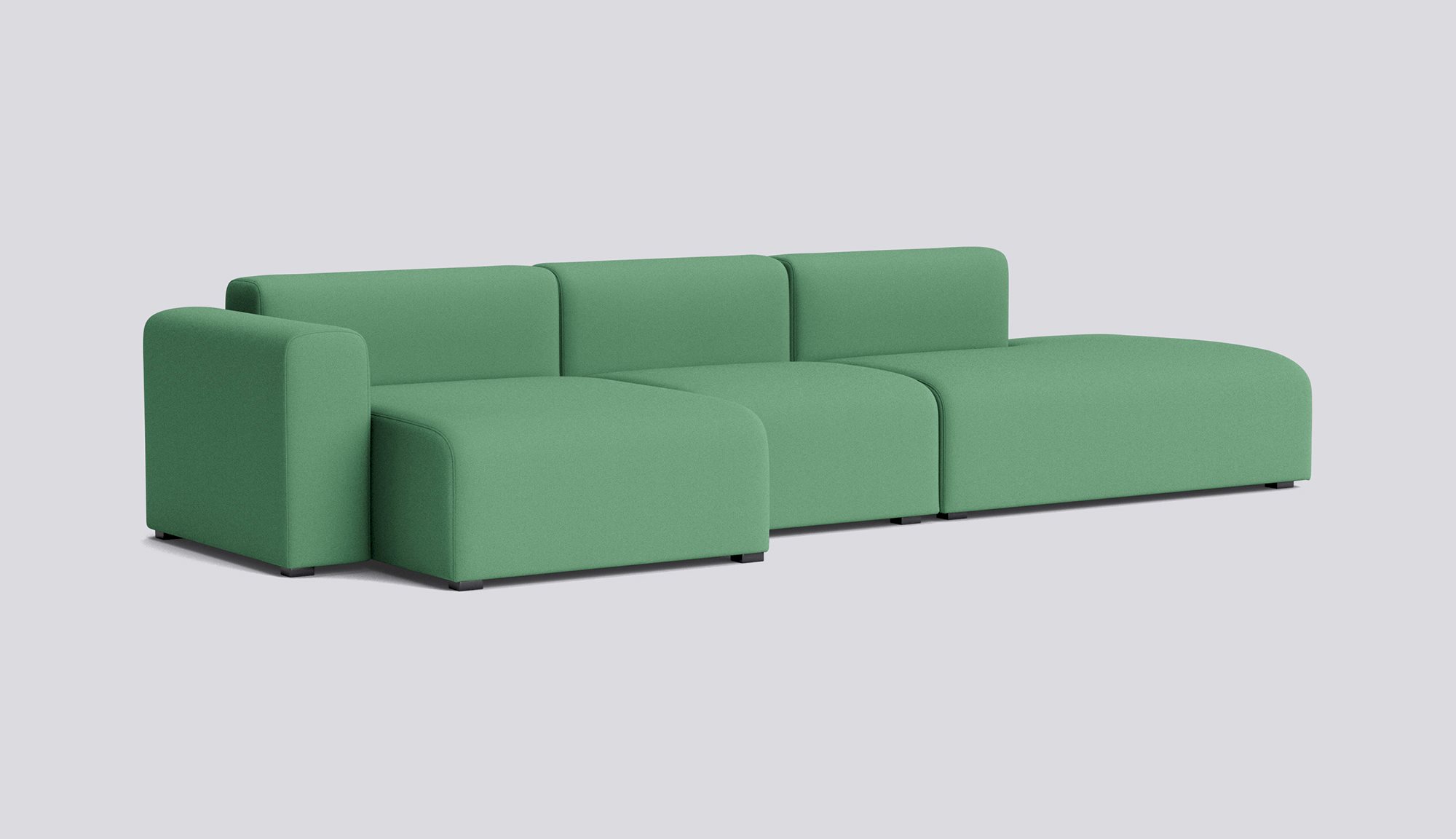 Mags 3 Seater Low armrest Combination 4 Left-Full upholstery-Steelcut-932