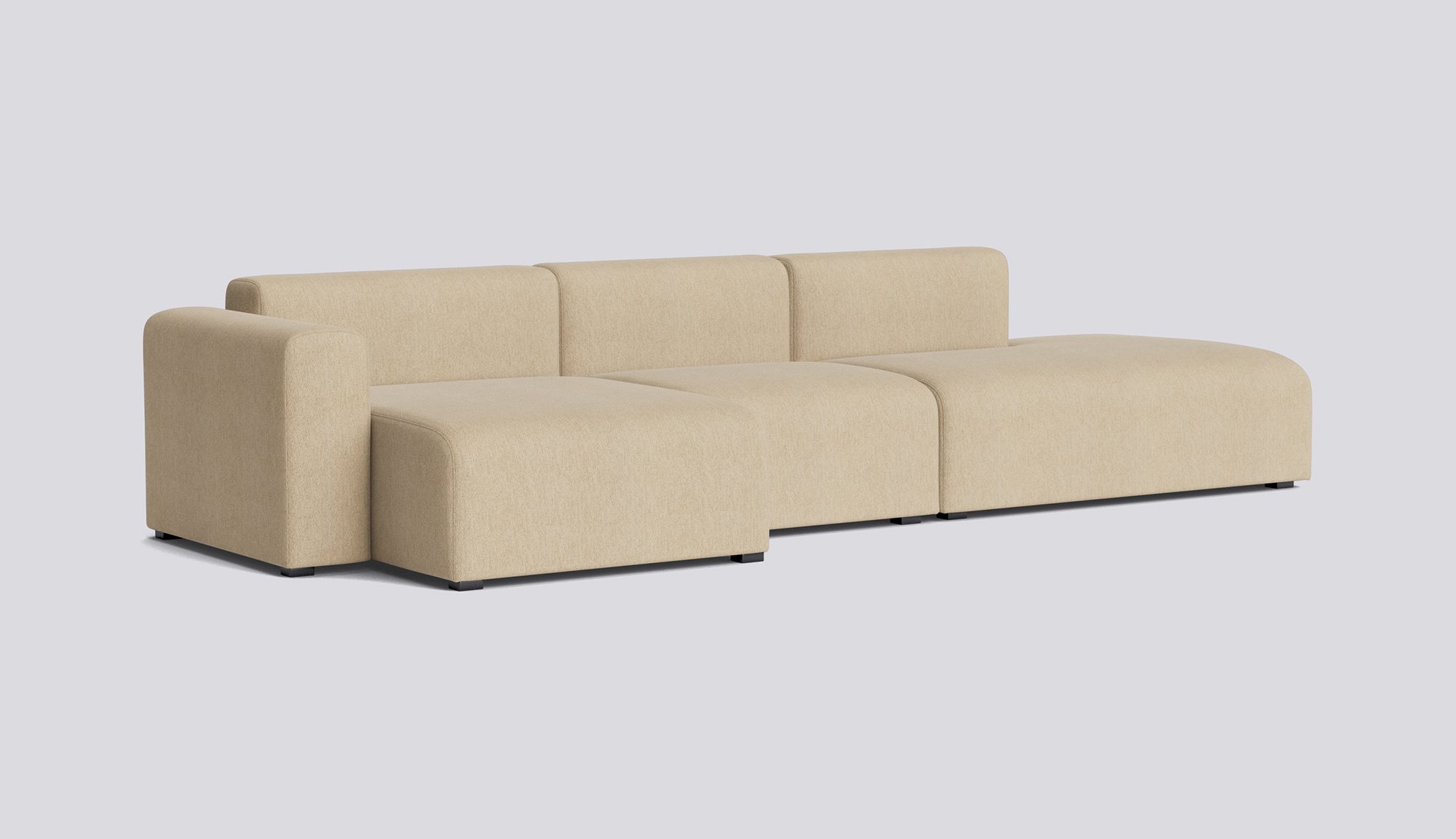 Mags 3 Seater Low armrest Combination 4 Left-Full upholstery-Turf-Sand