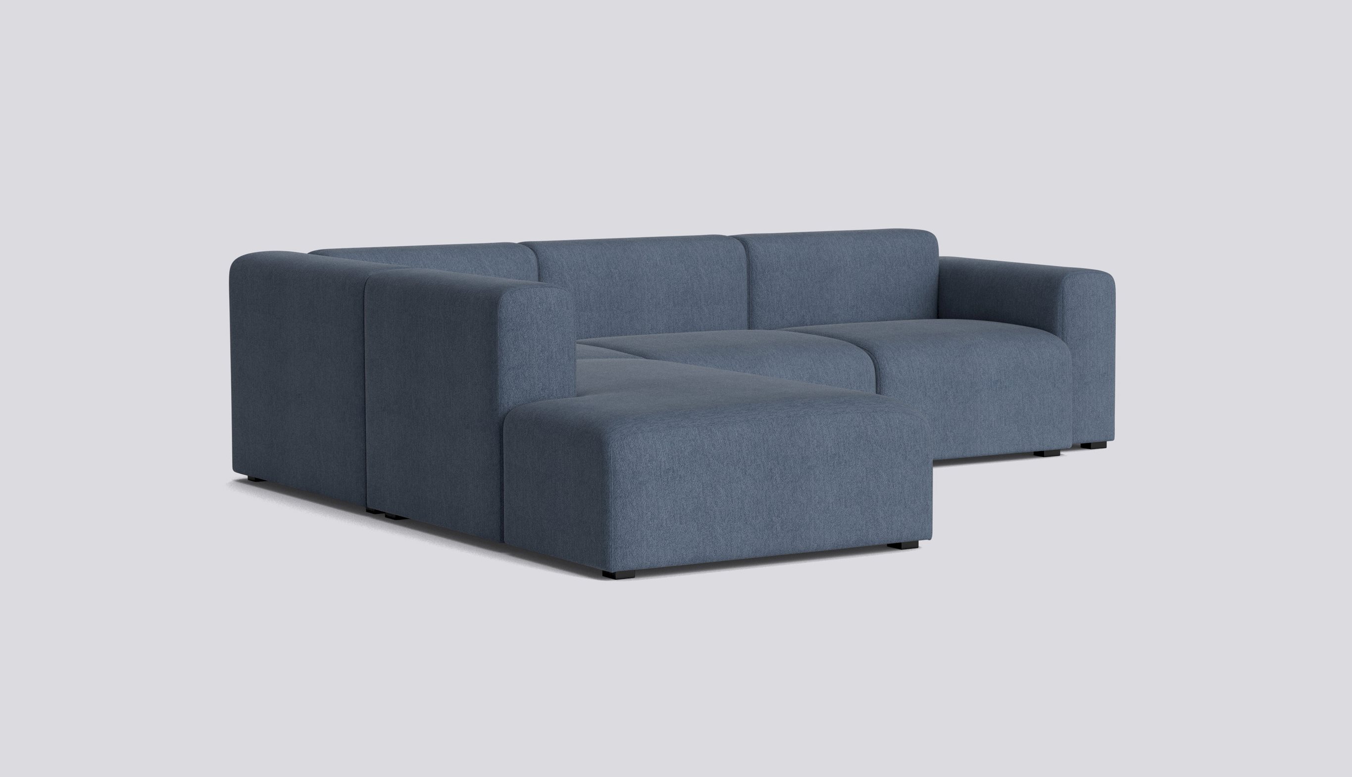 Mags Corner Low armrest Combination 2 Left-Full upholstery-Turf-Blue grey