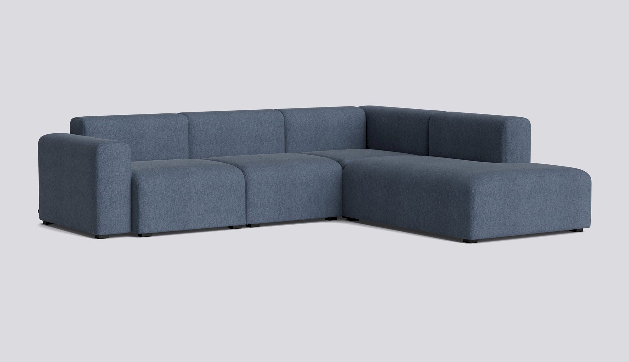 Mags Corner Low armrest Combination 2 Right-Full upholstery-Turf-Blue grey
