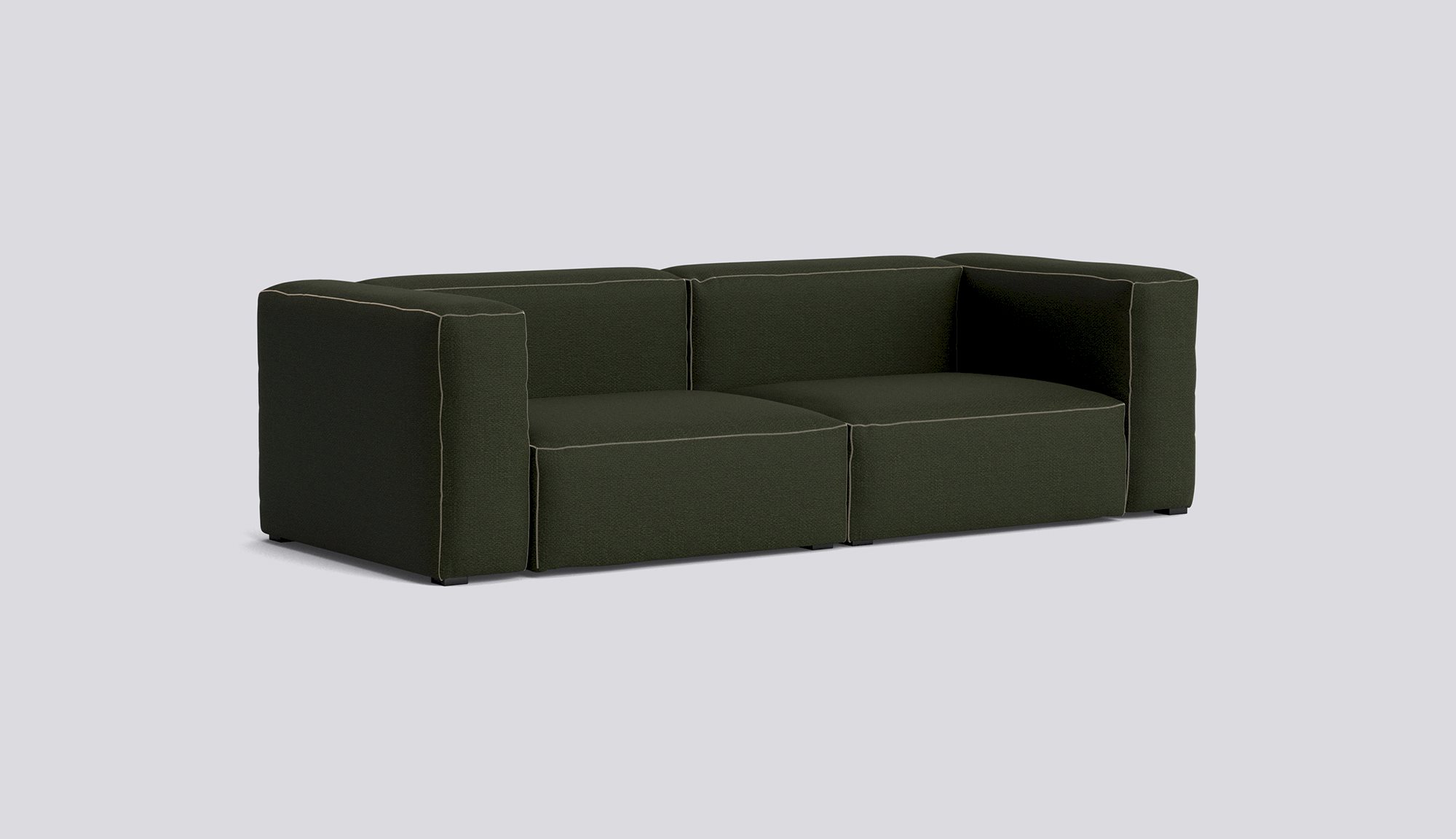 Mags Soft 2,5 Seater Combination 1-Full upholstery-Maglia-Dark green-Beige stitches