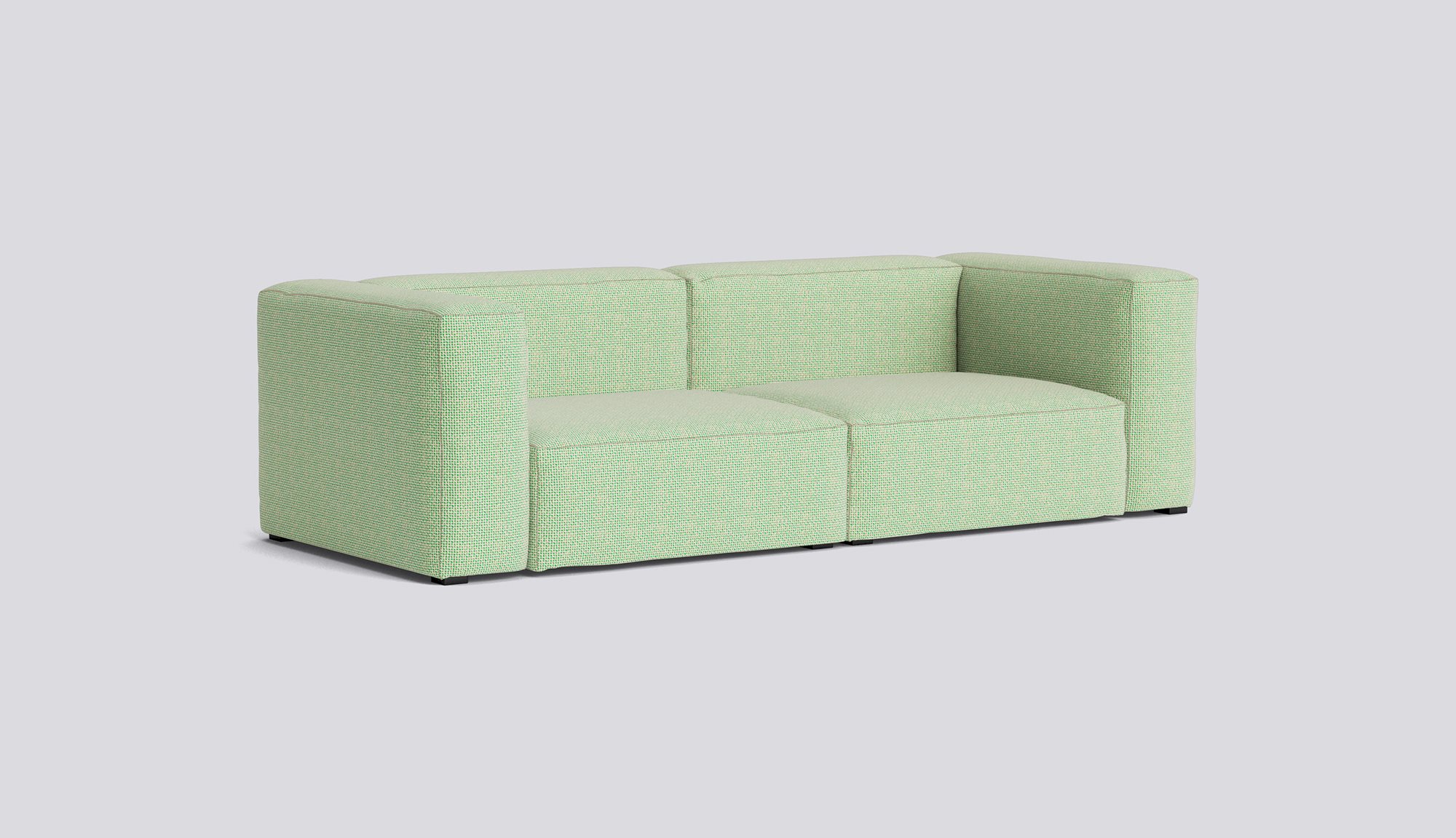 Mags Soft 2,5 Seater Combination 1-Full upholstery-Tartaglia-Green white 989-Beige stitches