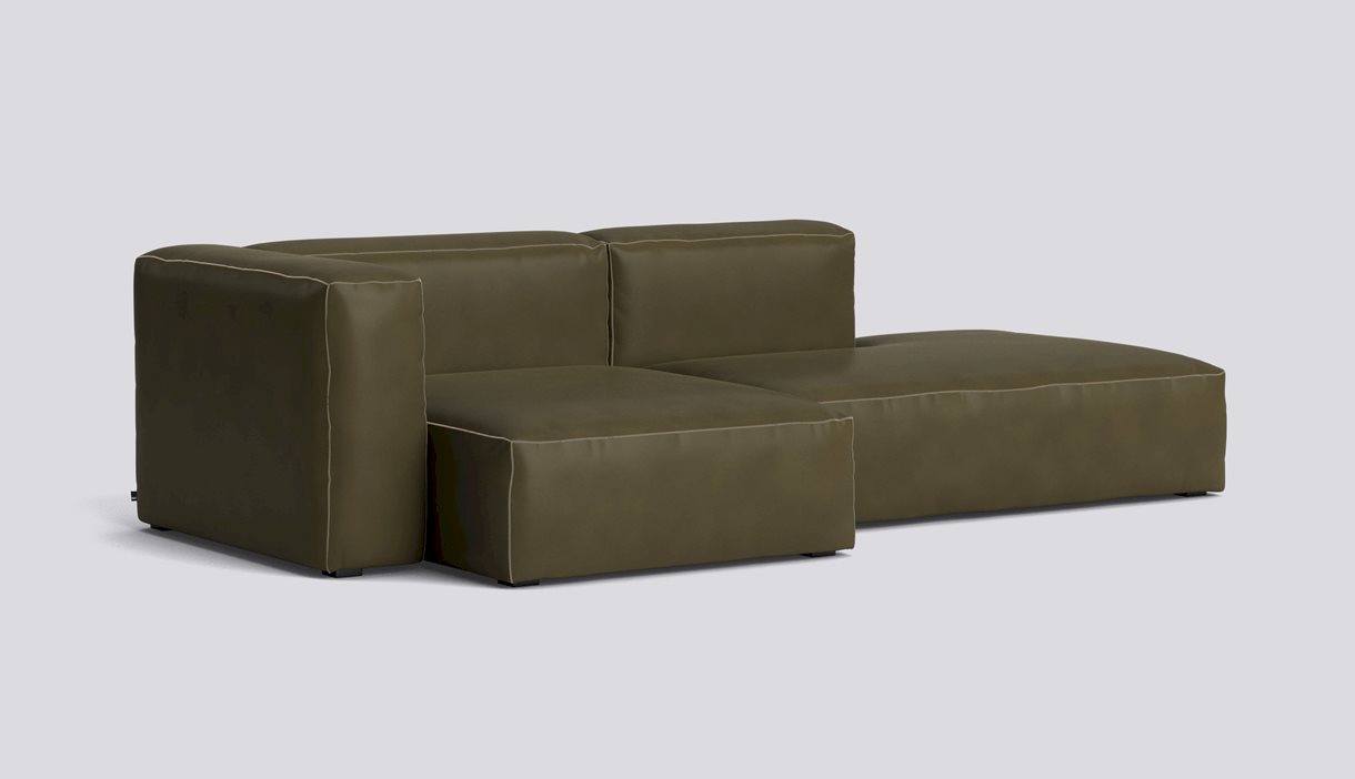 Mags Soft 2,5 Seater Combination 3 Left-Full upholstery-Sense-Forest-Beige stitches