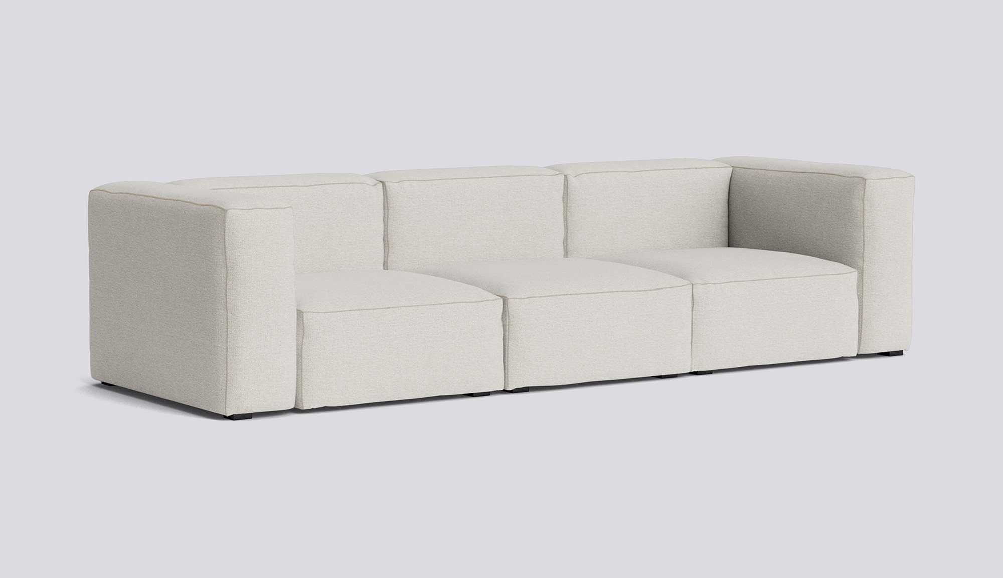Mags Soft 3 Seater Combination 1-Full upholstery-Story-102-Beige stitches