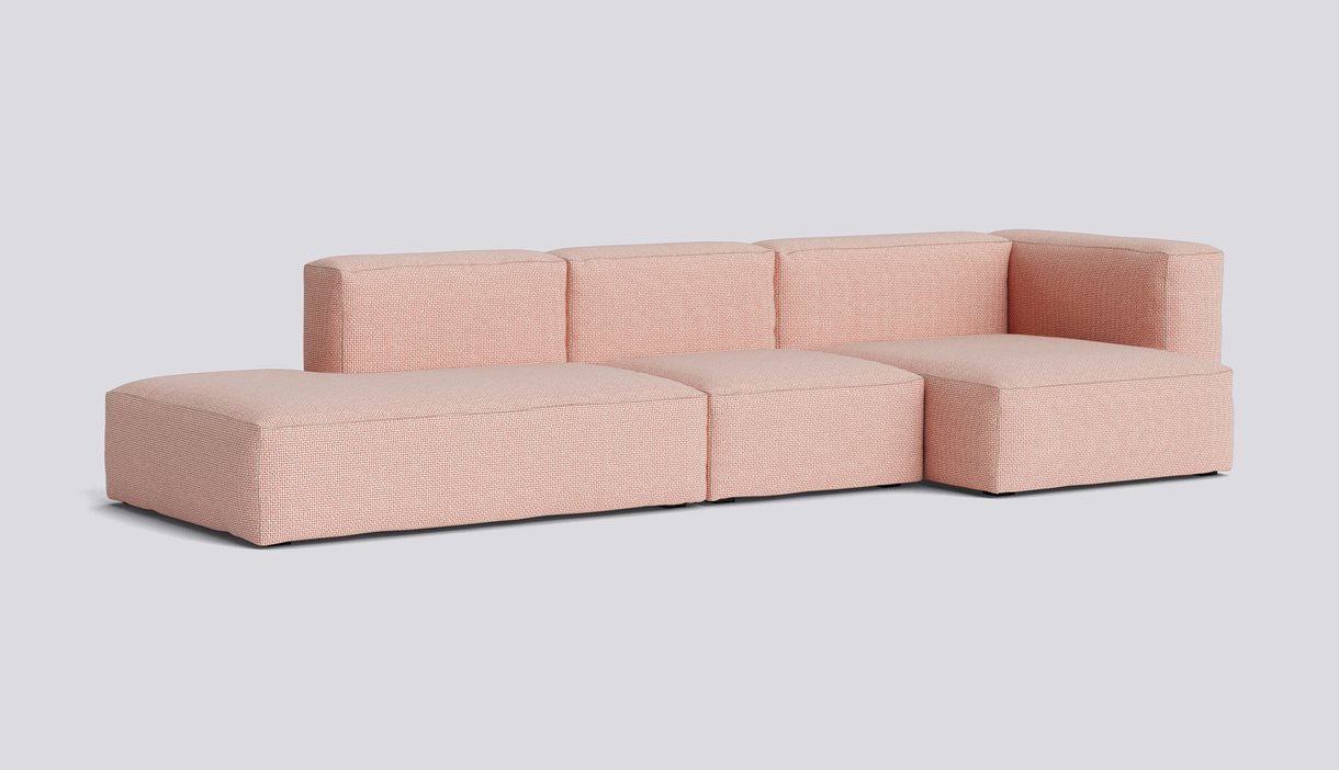 Mags Soft 3 Seater Combination 4 Right-Full upholstery-Tartaglia-Red white 861-Beige stitches