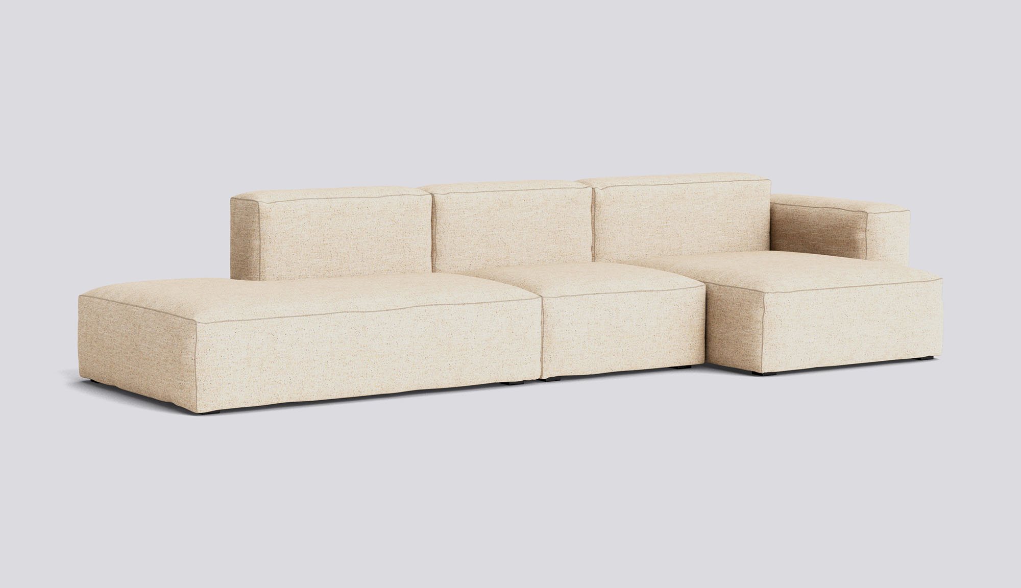Mags Soft 3 Seater Low armrest Combination 4 Right-Full upholstery-Bolgheri-LGG60-Beige stitches