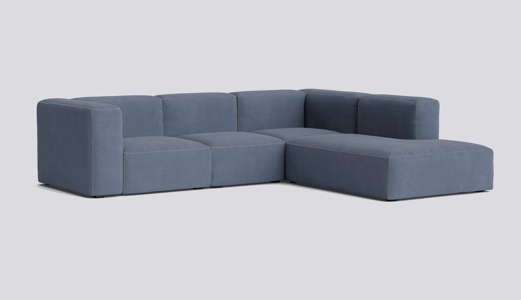 Mags Soft Corner Combination 2 Right-Full upholstery-Linara-198-Beige stitches