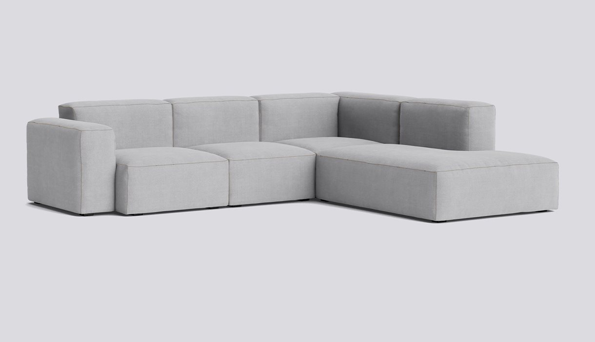 Mags Soft Corner Low armrest Combination 2 Right-Full upholstery-Linara-443-Beige stitches